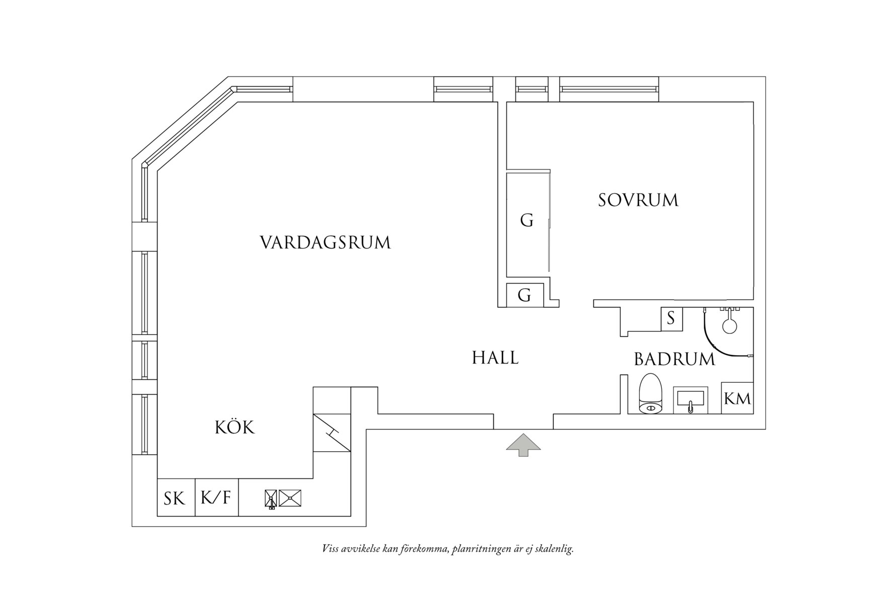Planritning 1 Karl Gustavsgatan 31