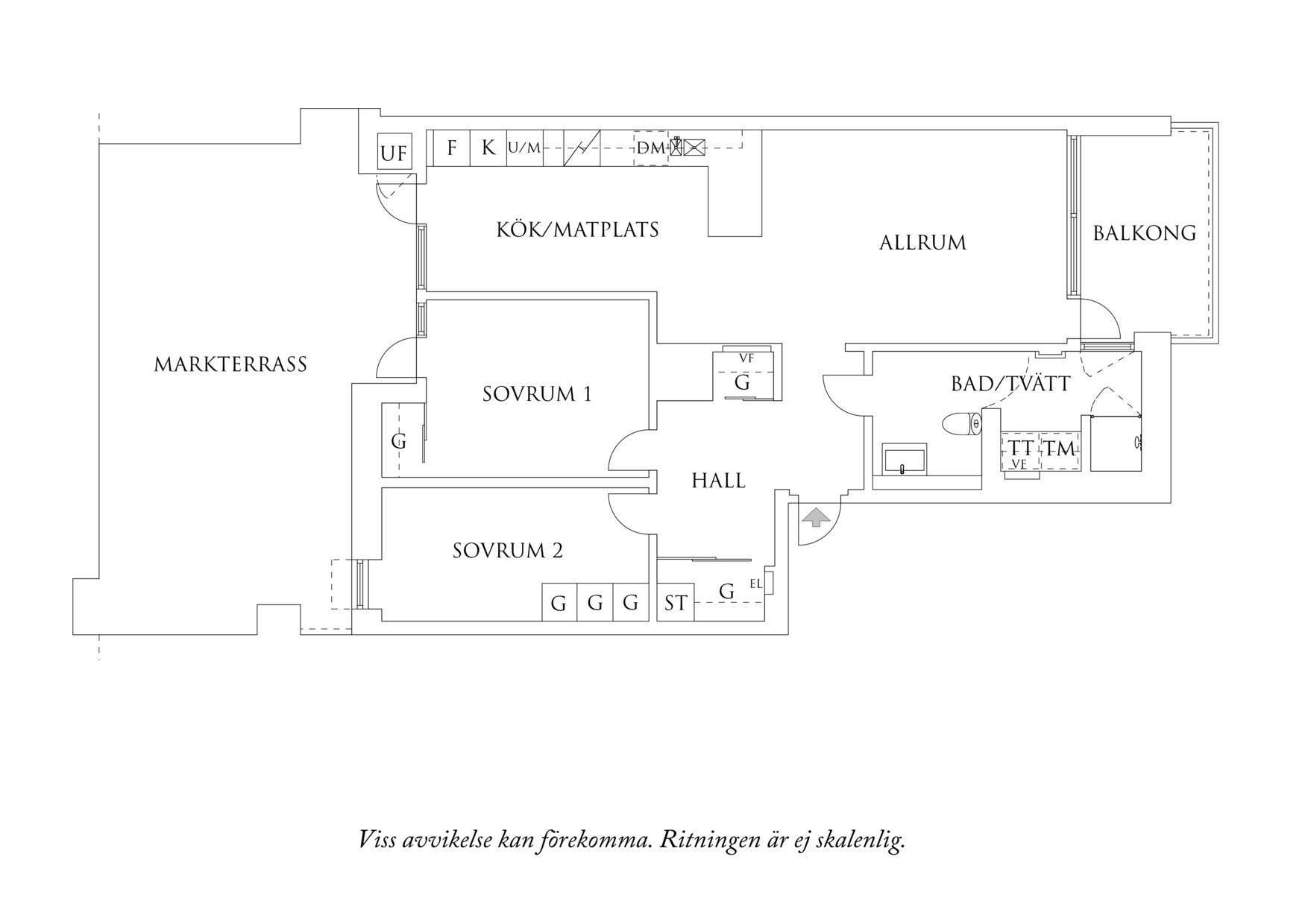 Planritning 1 Åke Falcks Gata 5