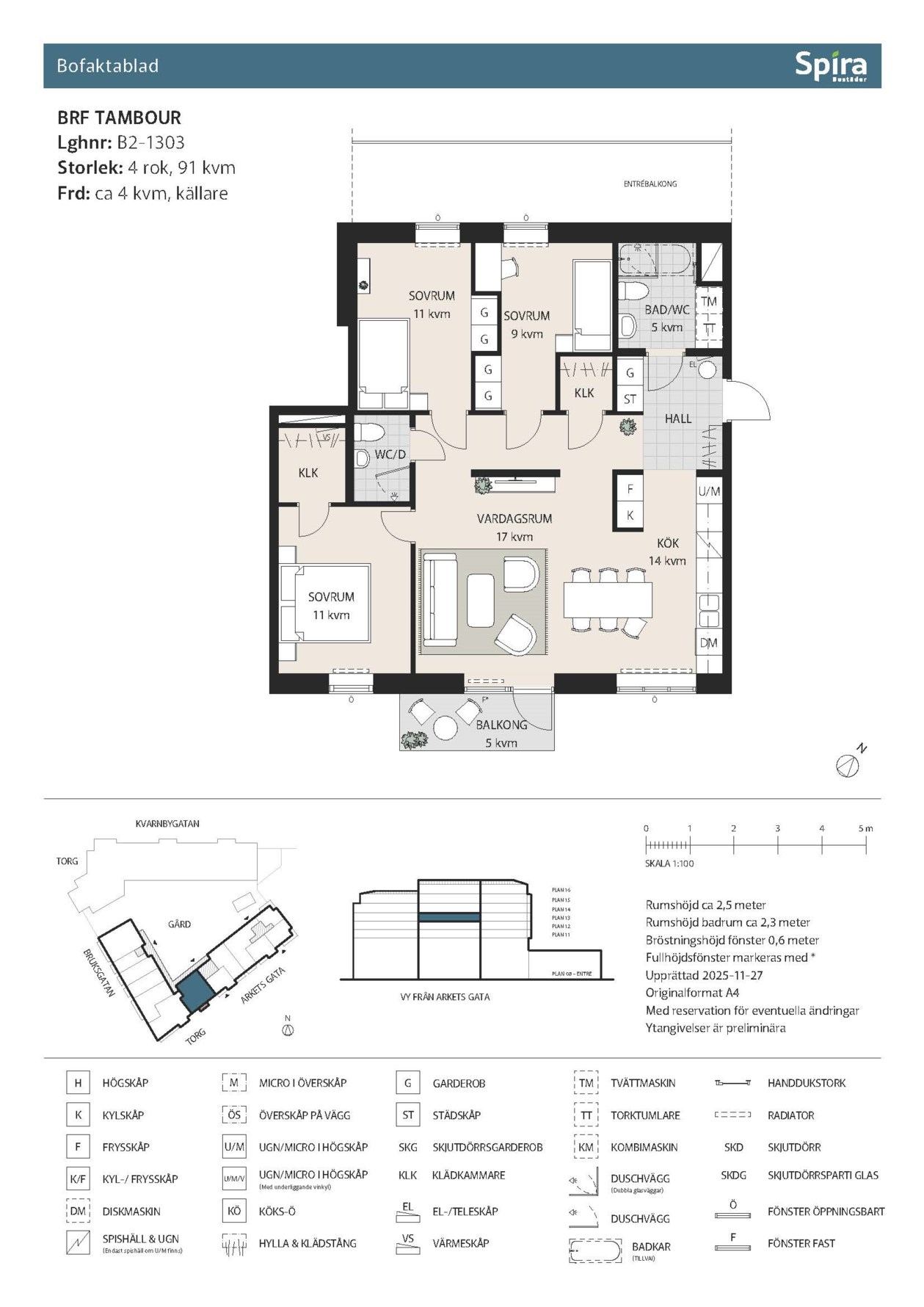 Planritning 1 Arkets gata 24
