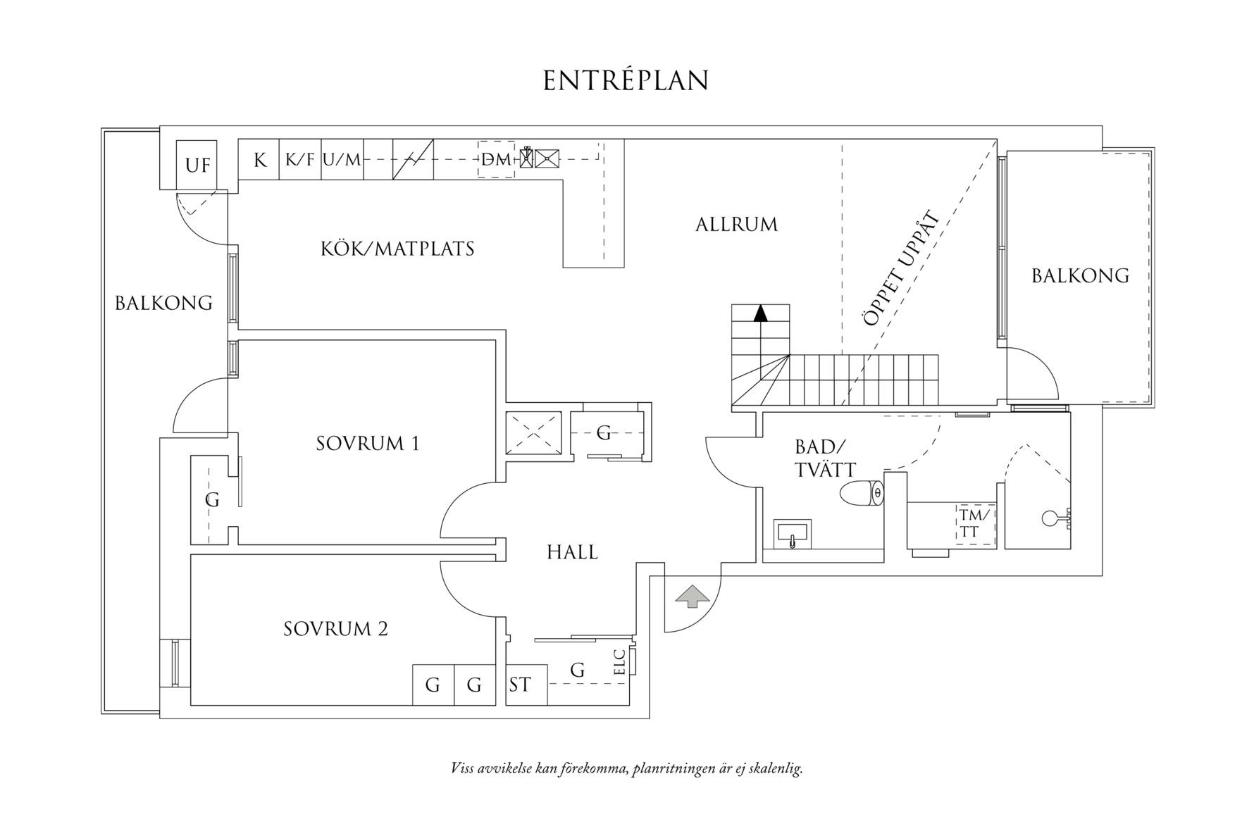 Planritning 1 Åke Falcks Gata 5