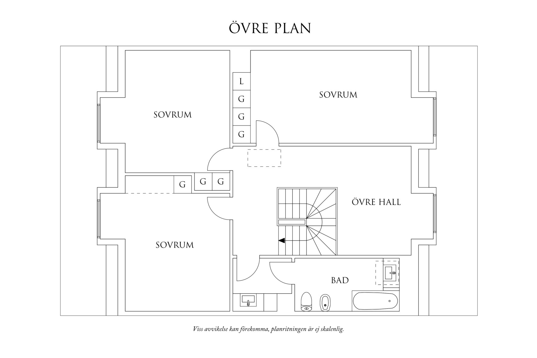 Planritning 3 Överås Parkväg 9