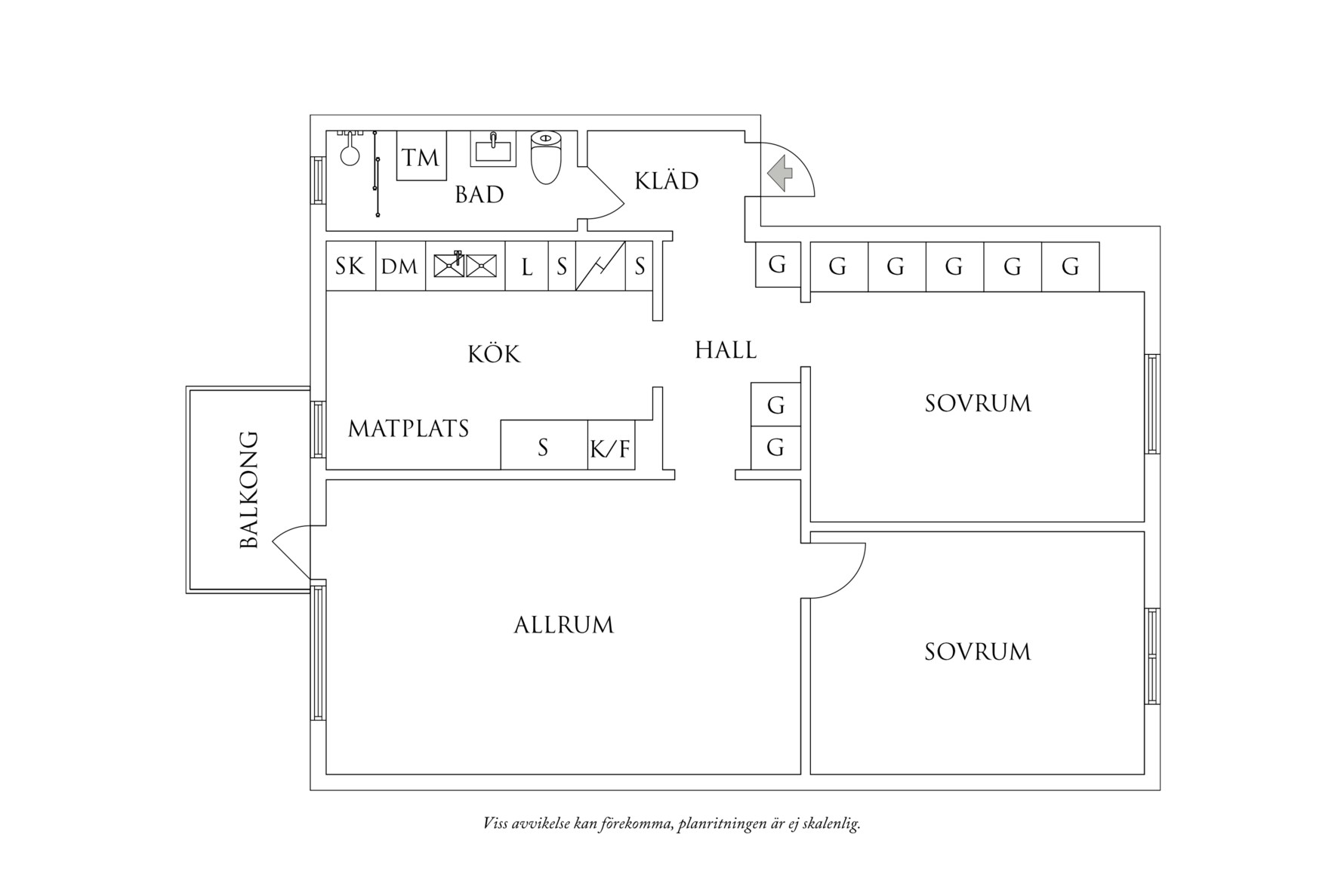 Planritning 1 Basungatan 8