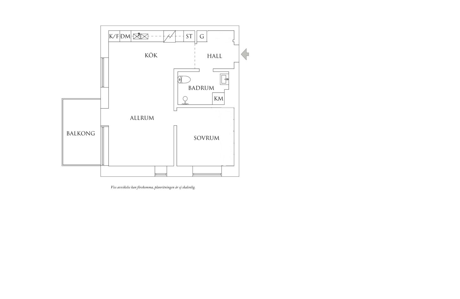 Planritning 1 Uggleberget 24