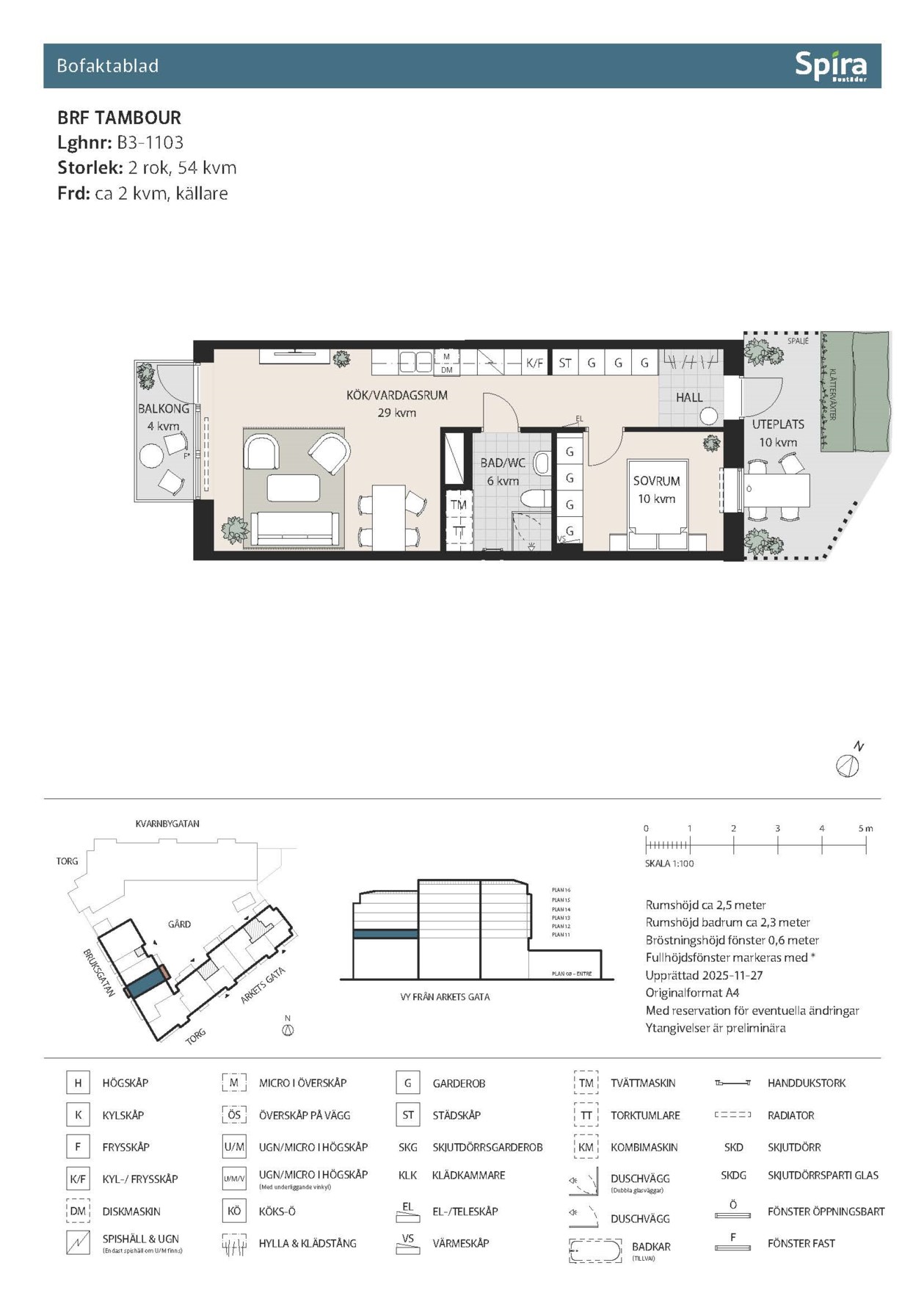 Planritning 1 Arkets gata 24G