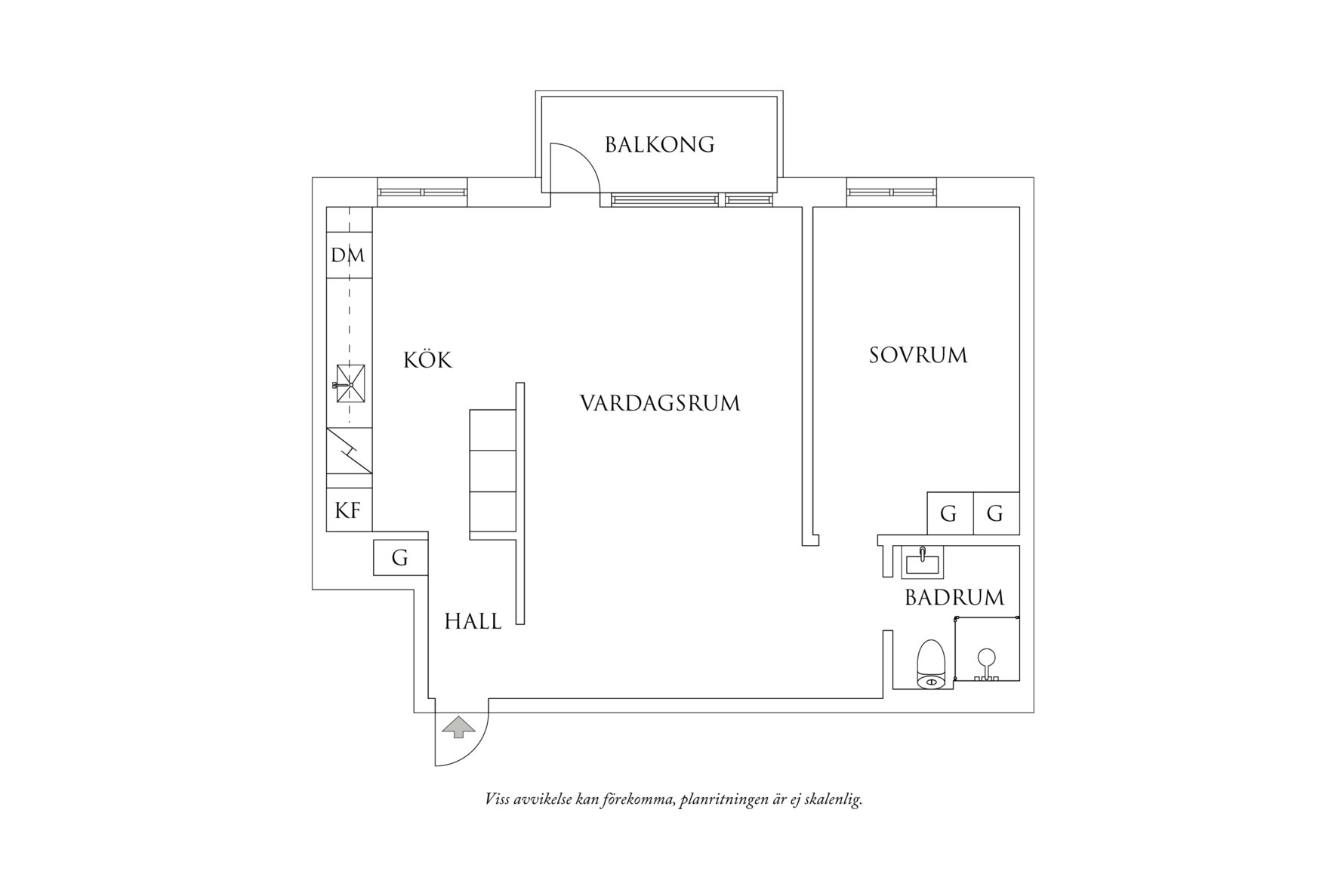 Planritning 1 Rosensköldsgatan 9