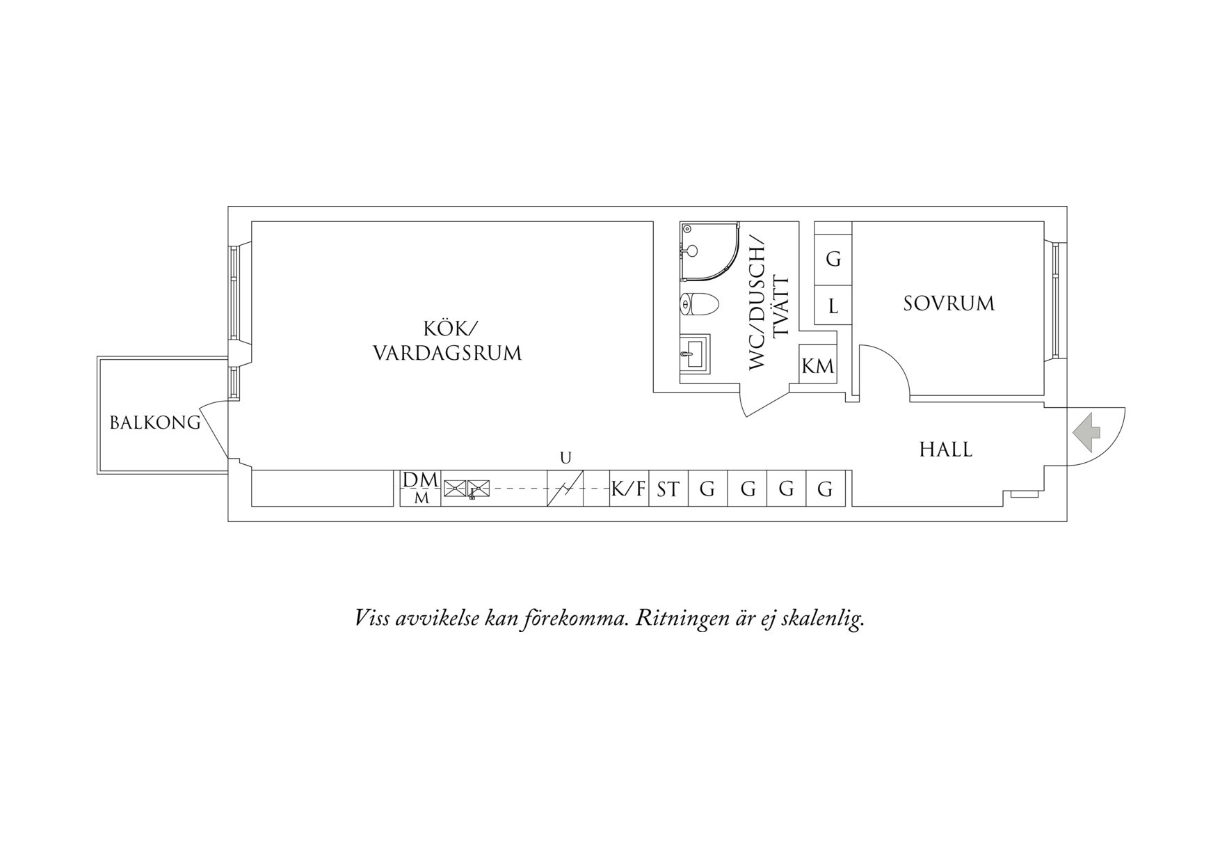 Planritning 1 Ebbe Lieberathsgatan 16C