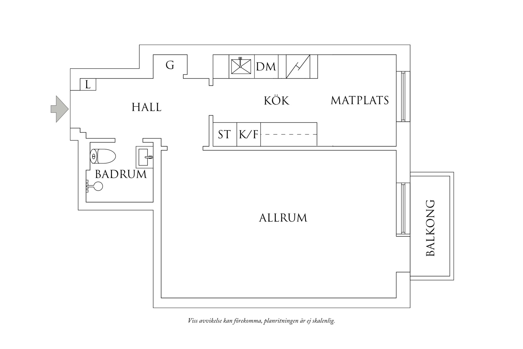 Planritning 1 Lemansgatan 6