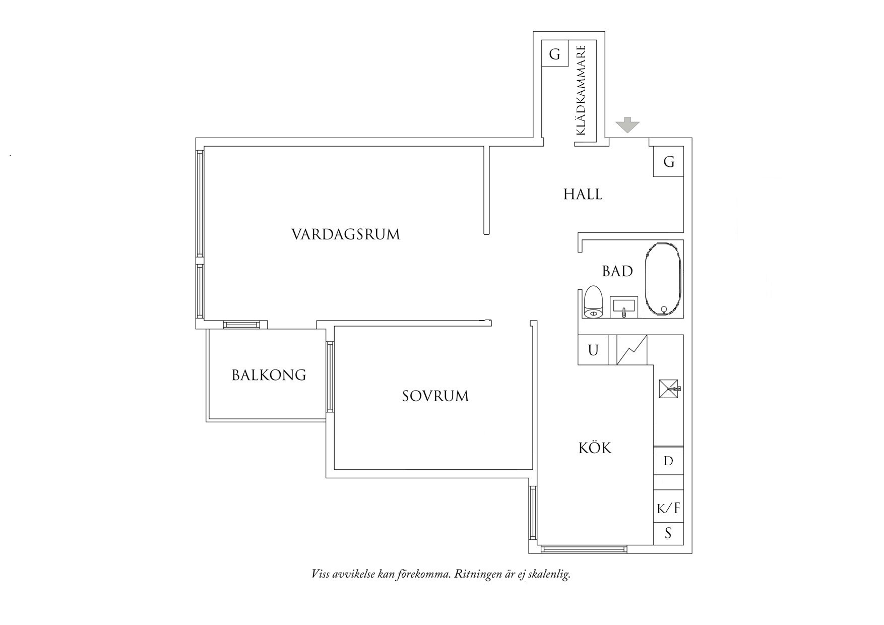 Planritning 1 Föreningsgatan 3A