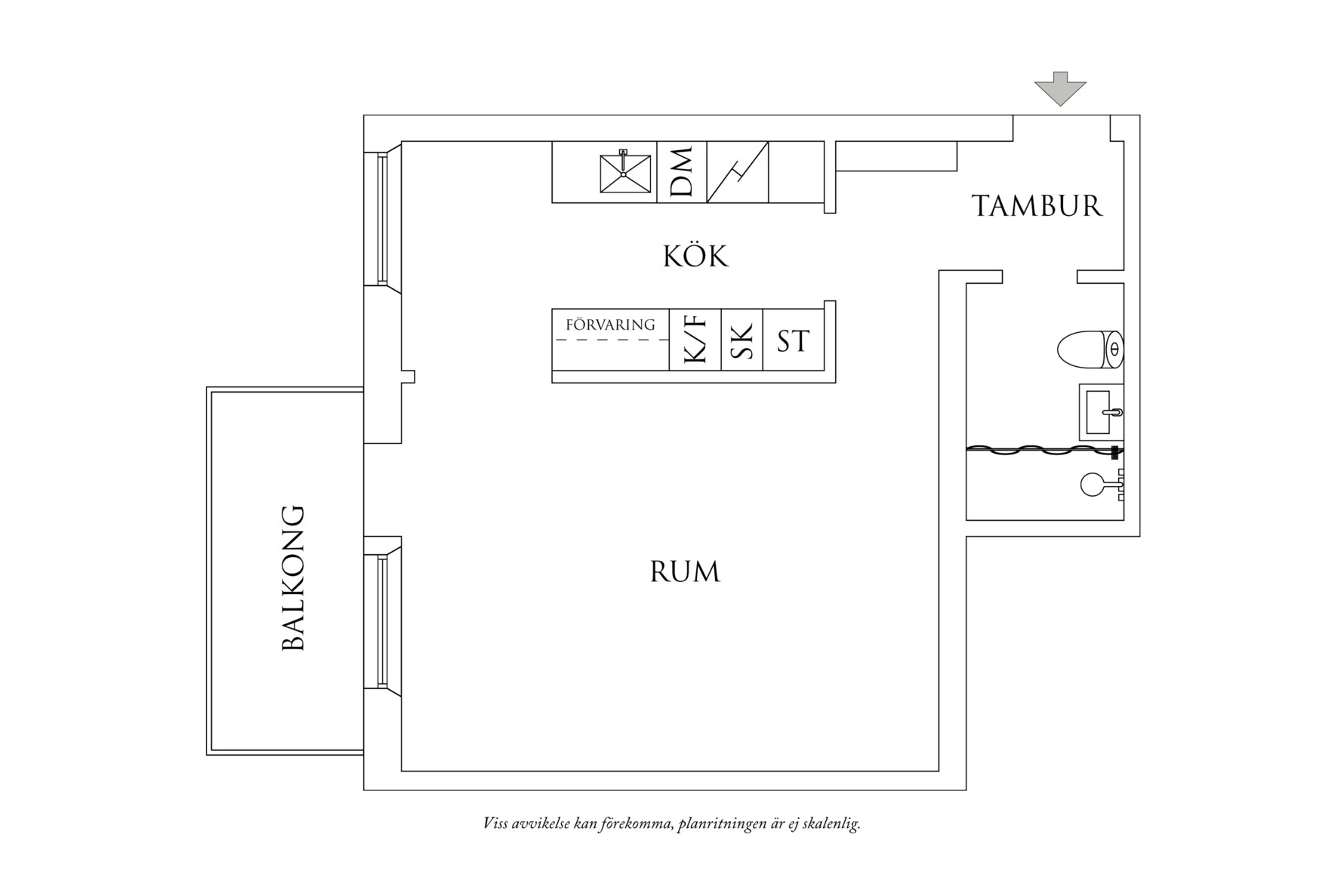 Planritning 1 Spaldingsgatan 1