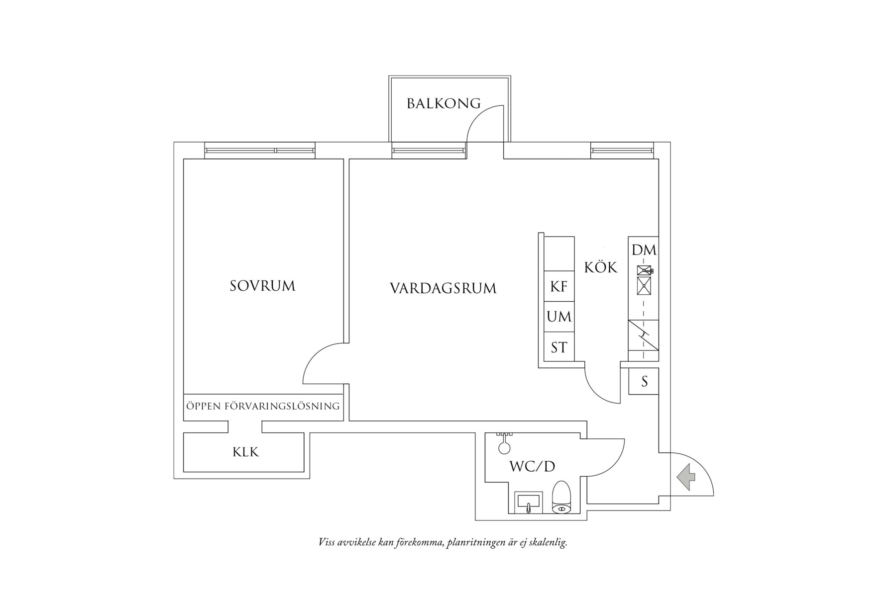 Planritning 1 Spaldingsgatan 3