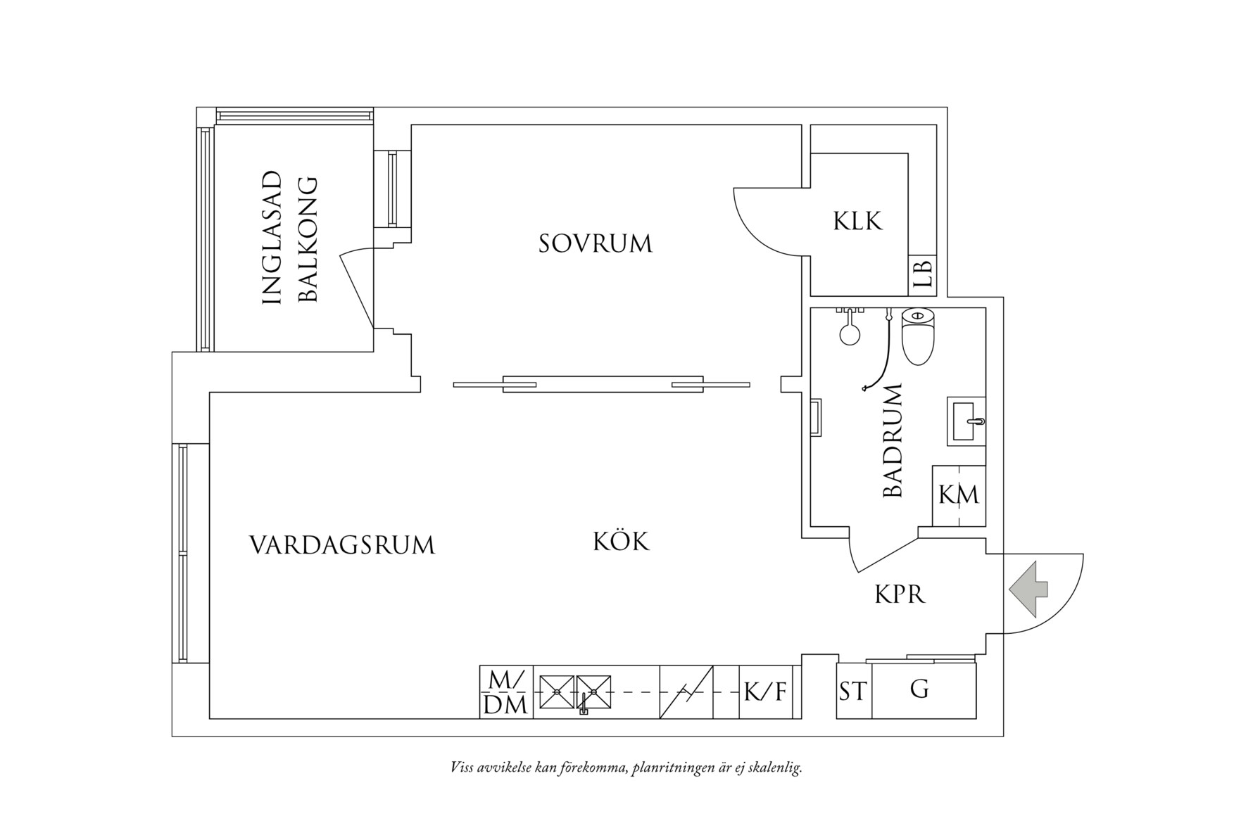 Planritning 1 Mölndalsvägen 89D