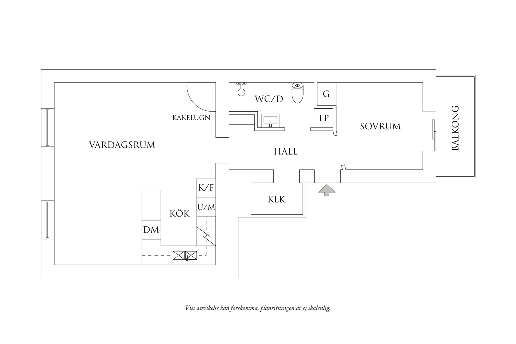 Planritning 1 Chalmersgatan 11A