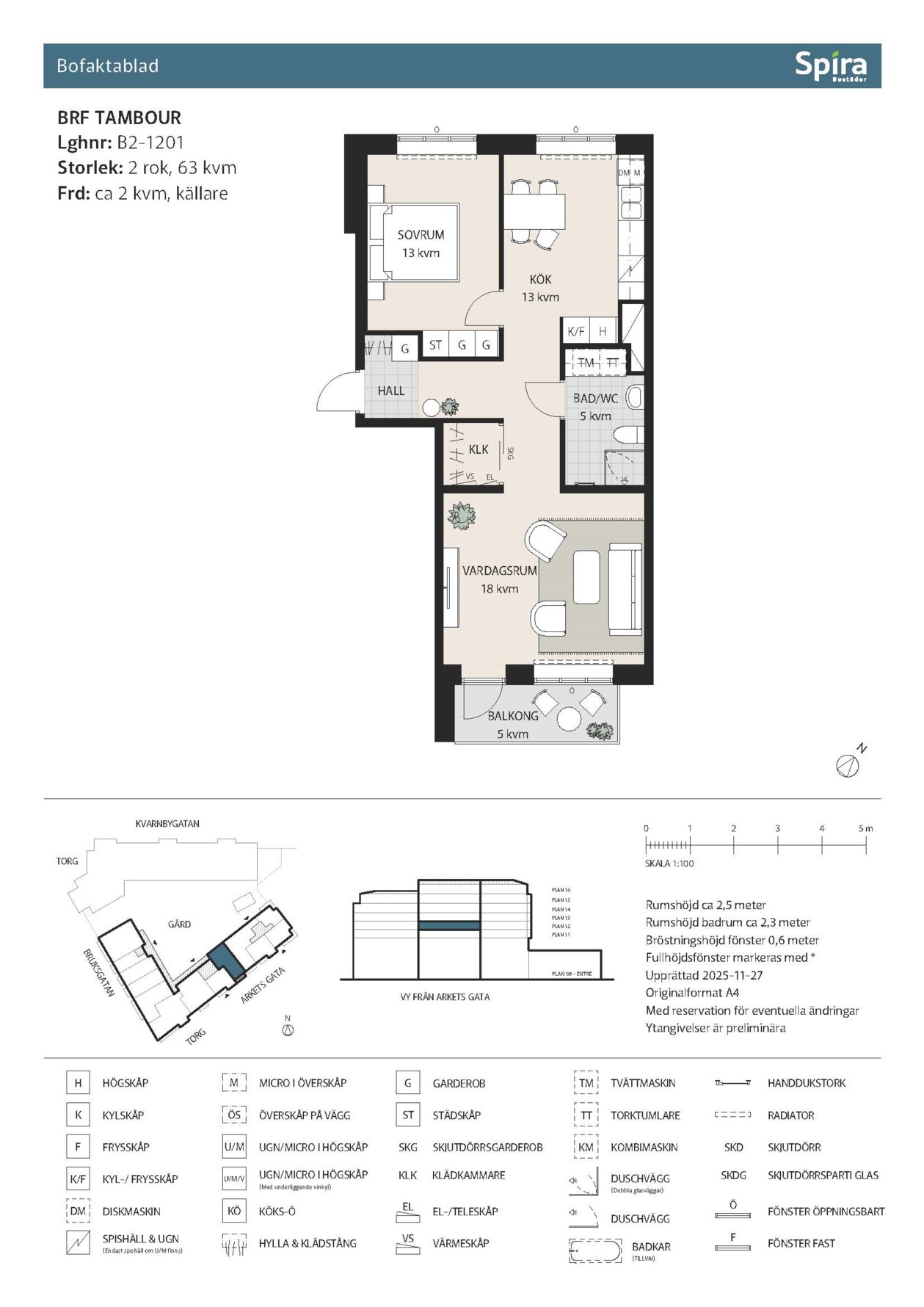 Planritning 1 Arkets gata 24A