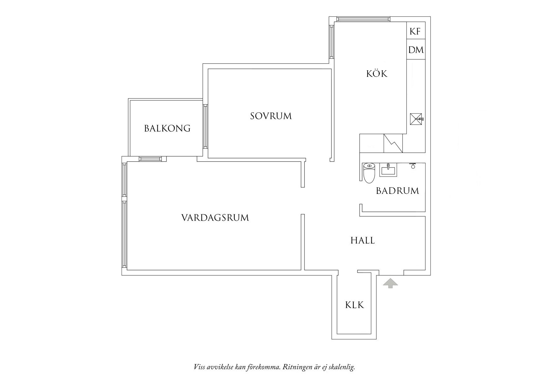 Planritning 1 Föreningsgatan 3B