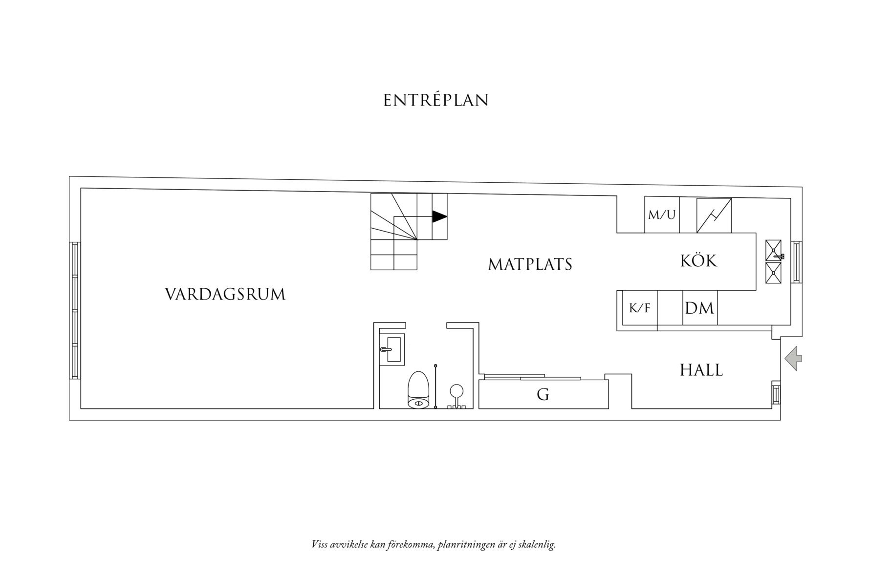 Planritning 1 Drottninggatan 14