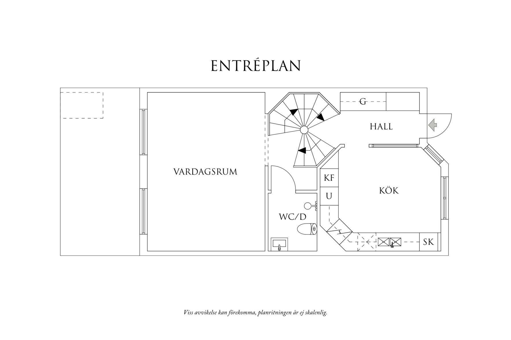 Planritning 2 Skillnadsgatan 16B