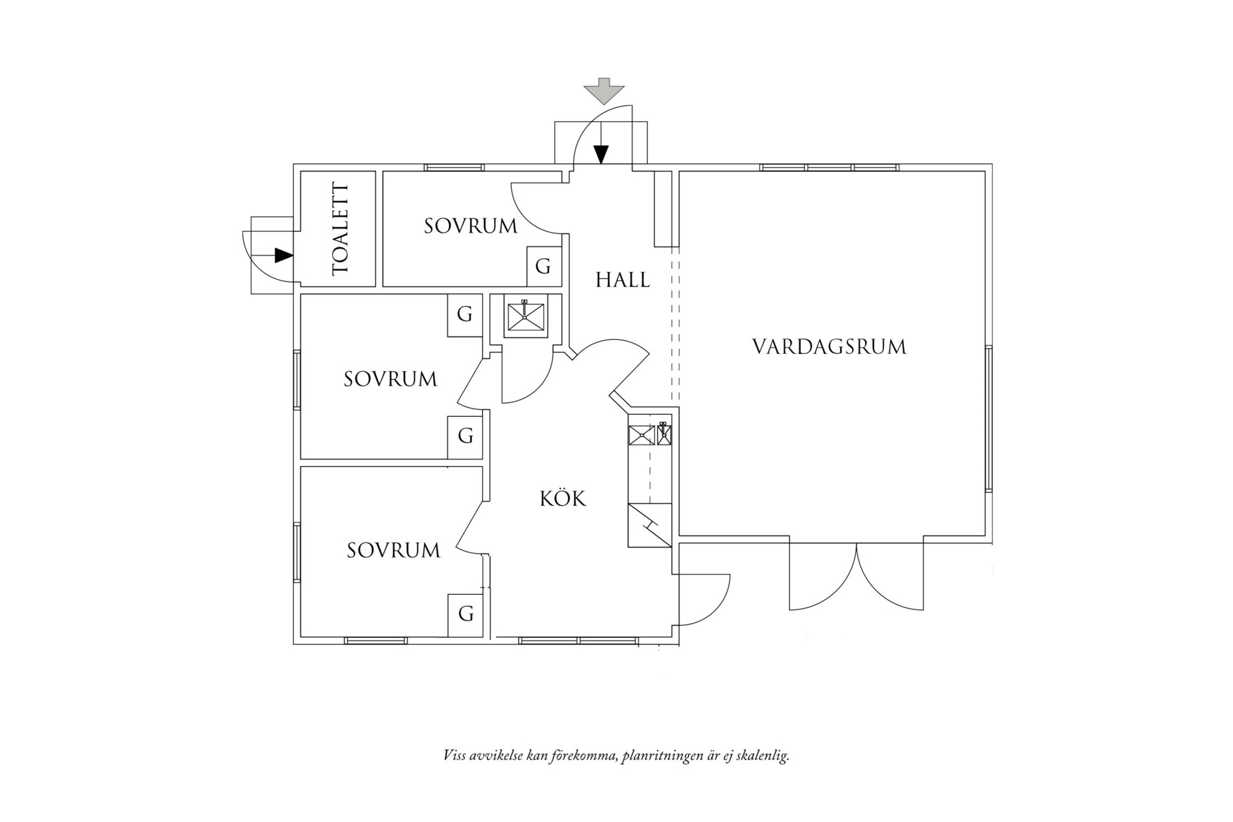 Planritning 1 Basteröd 40