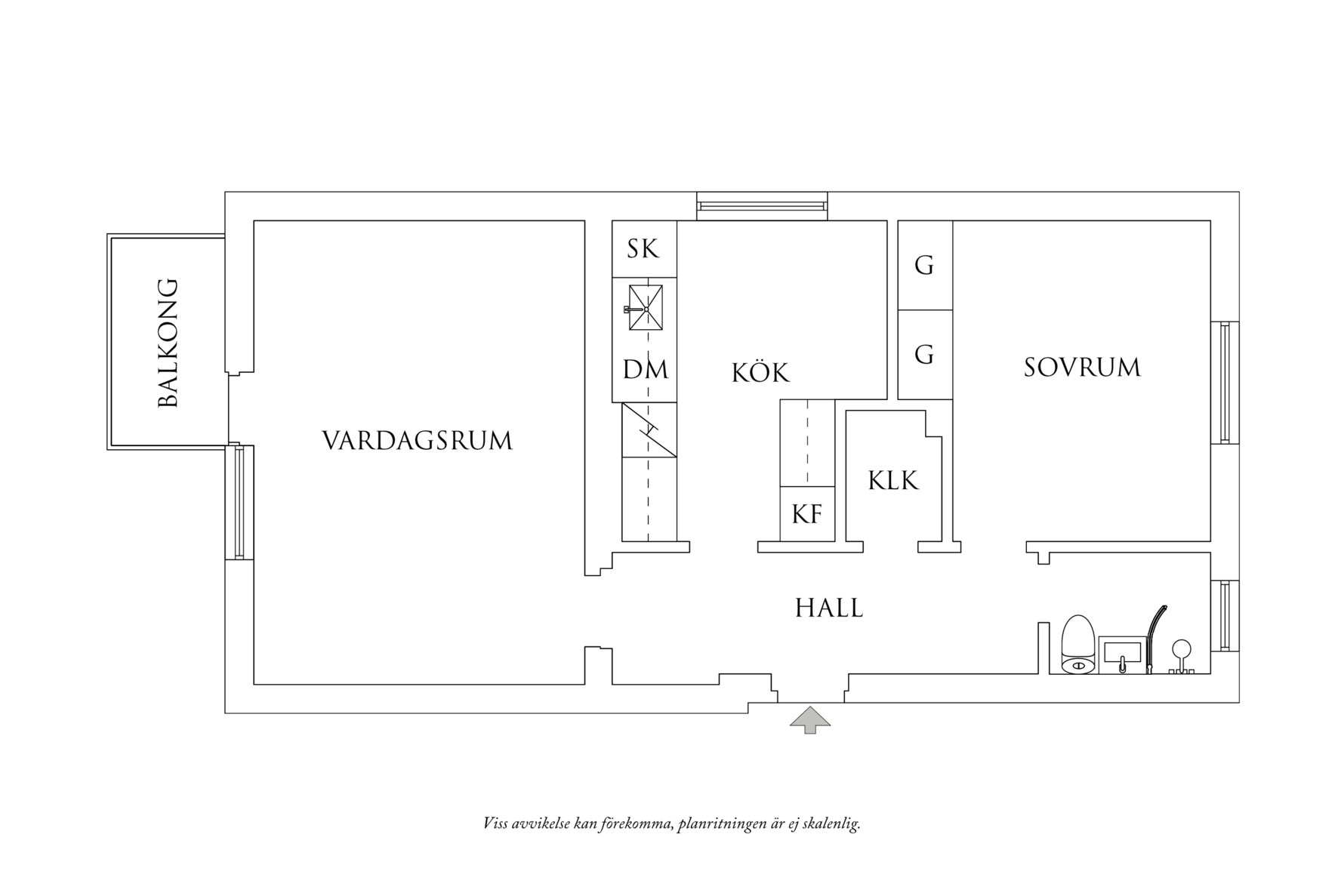 Planritning 1 Falkenbergsgatan 11C