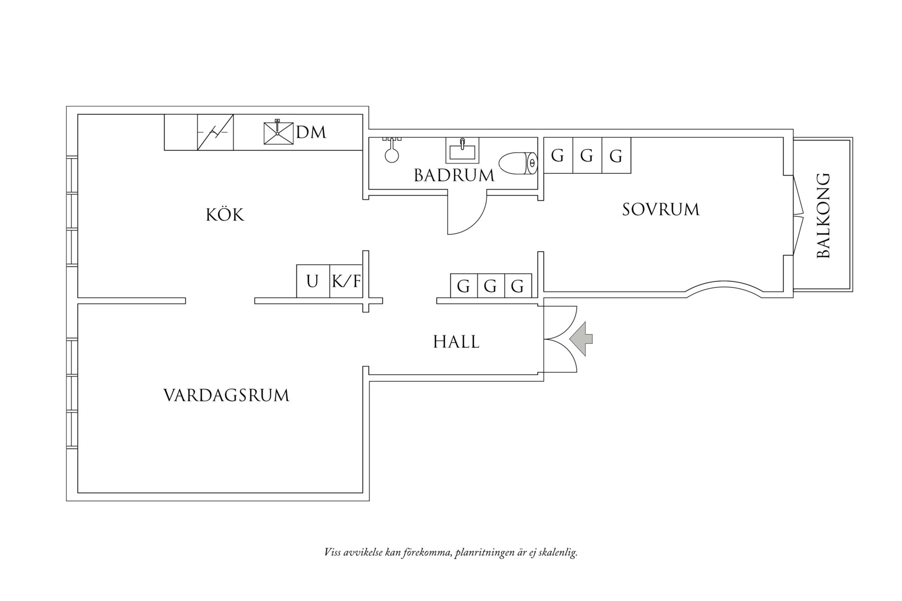 Planritning 1 Aschebergsgatan 32