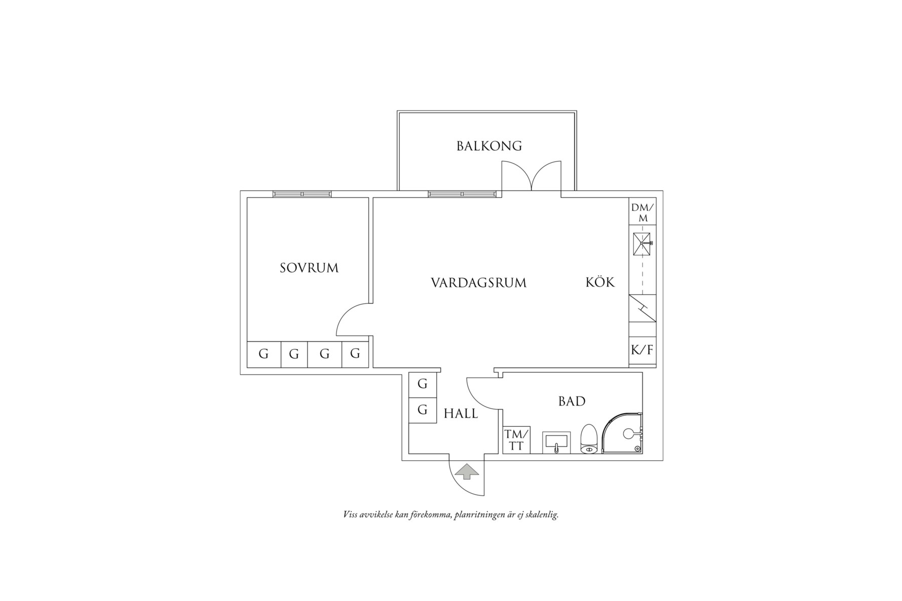 Planritning 1 Önneredsvägen 112