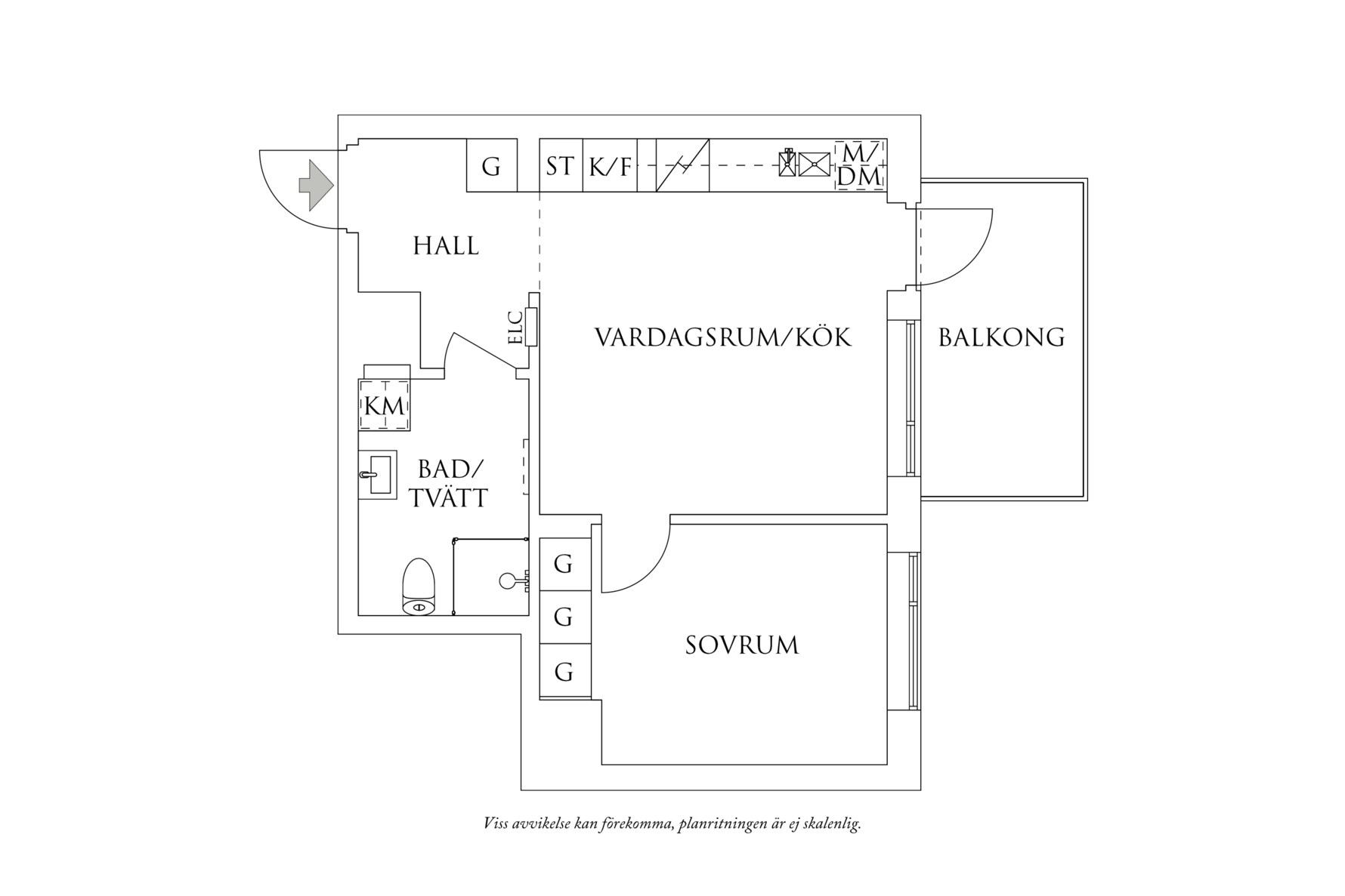 Planritning 1 Bohusgatan 11B