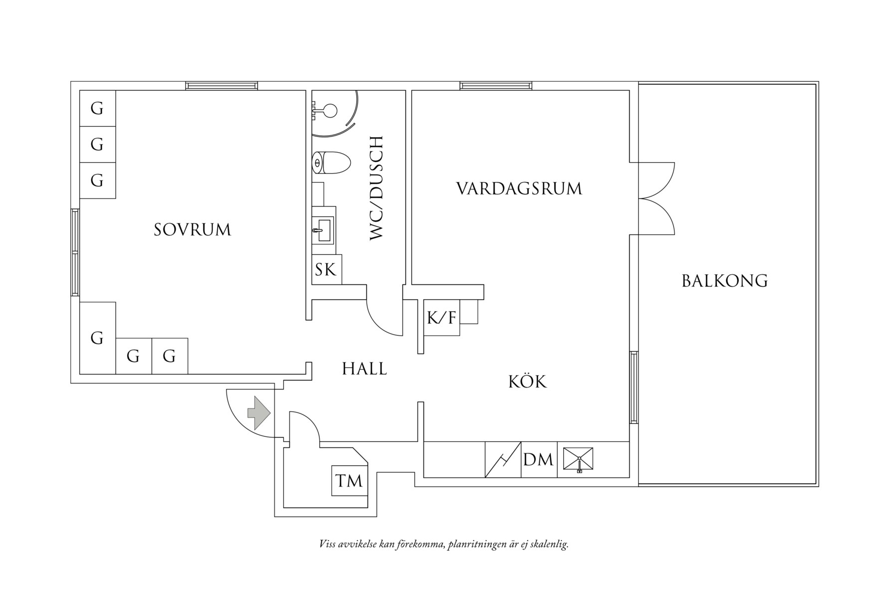 Planritning 1 Utlandagatan 16