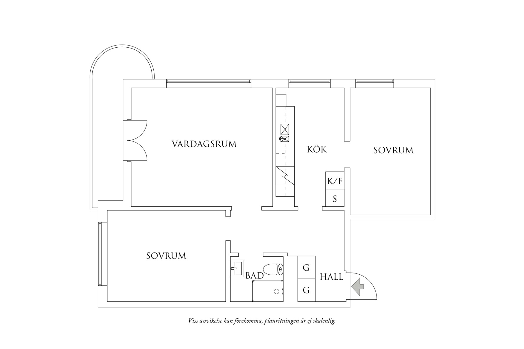 Planritning 1 Västra Liden 2