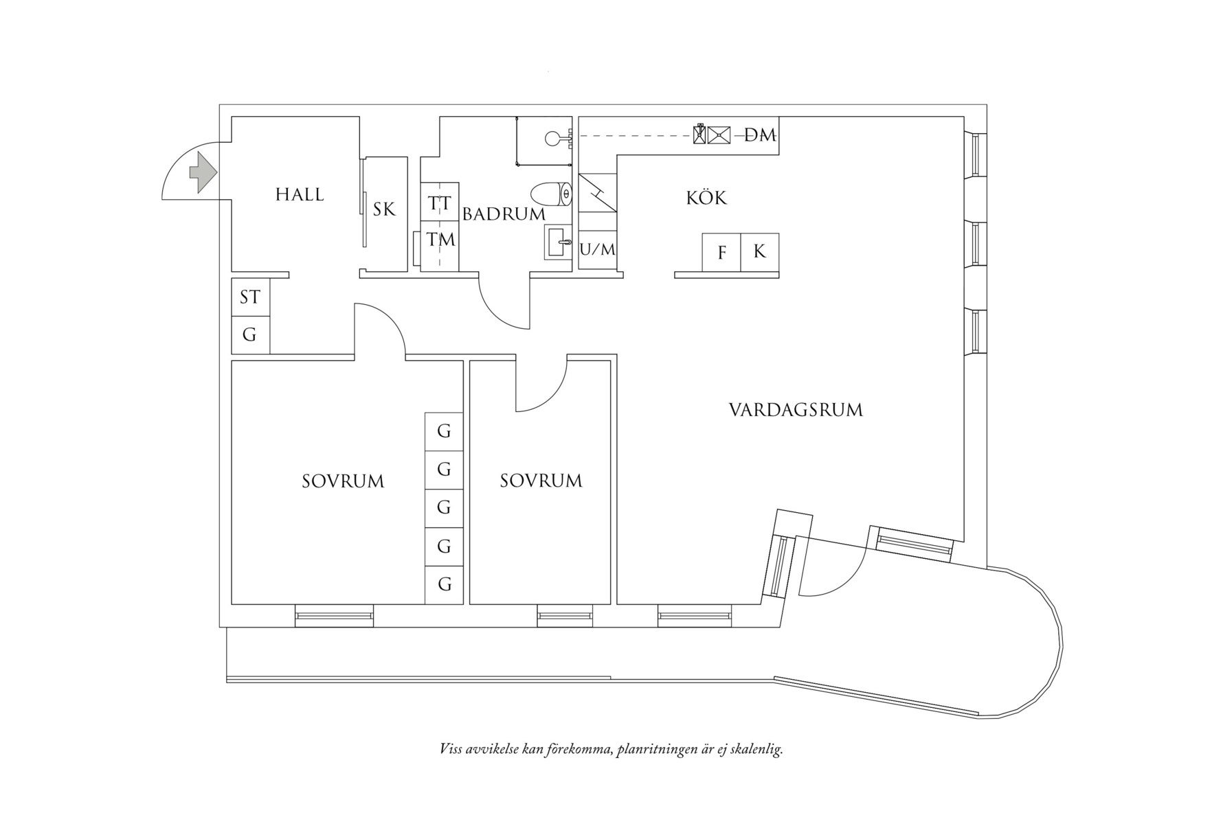 Planritning 1 Frida Hjertbergs Gata 1