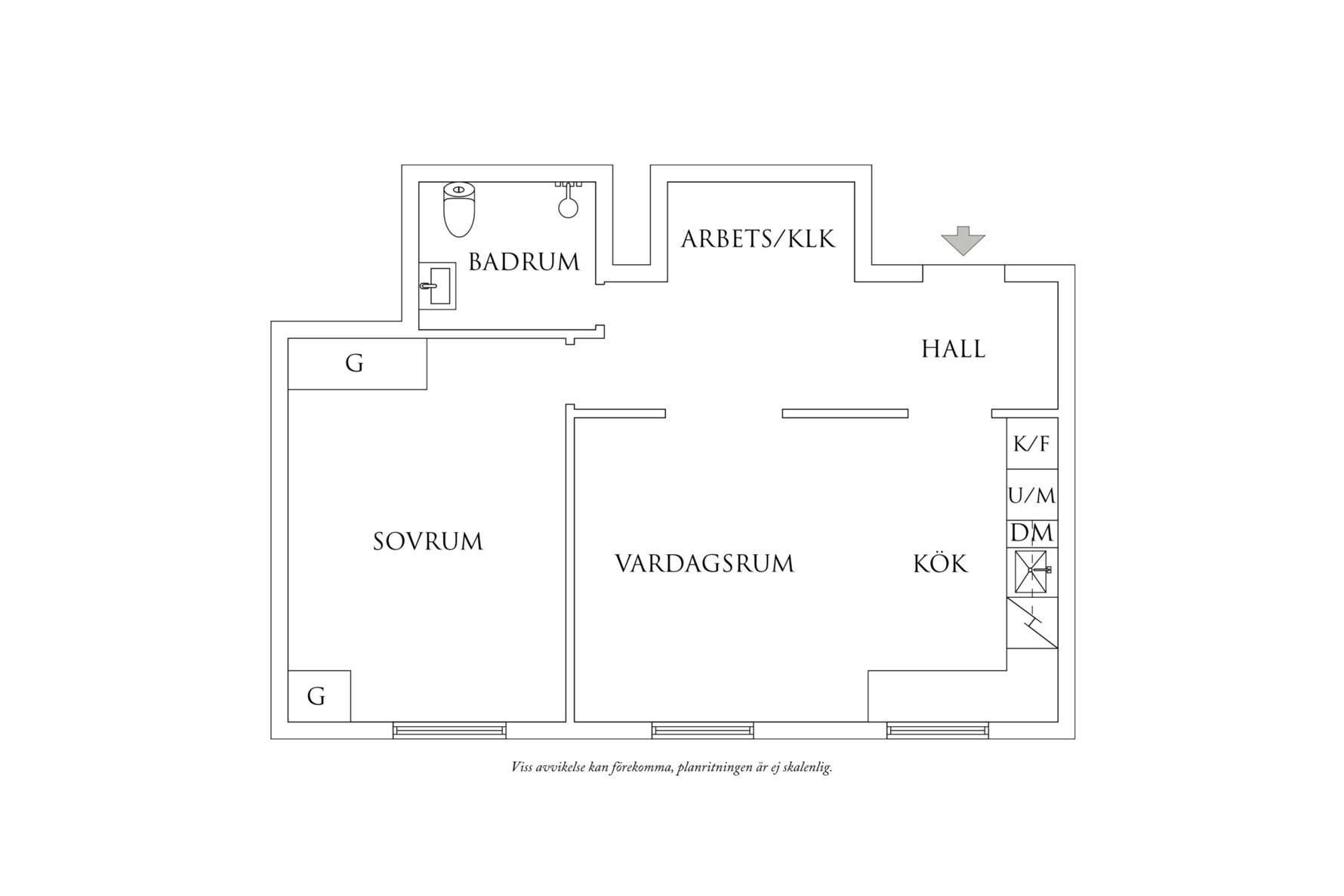 Planritning 1 Kobbarnas väg 3