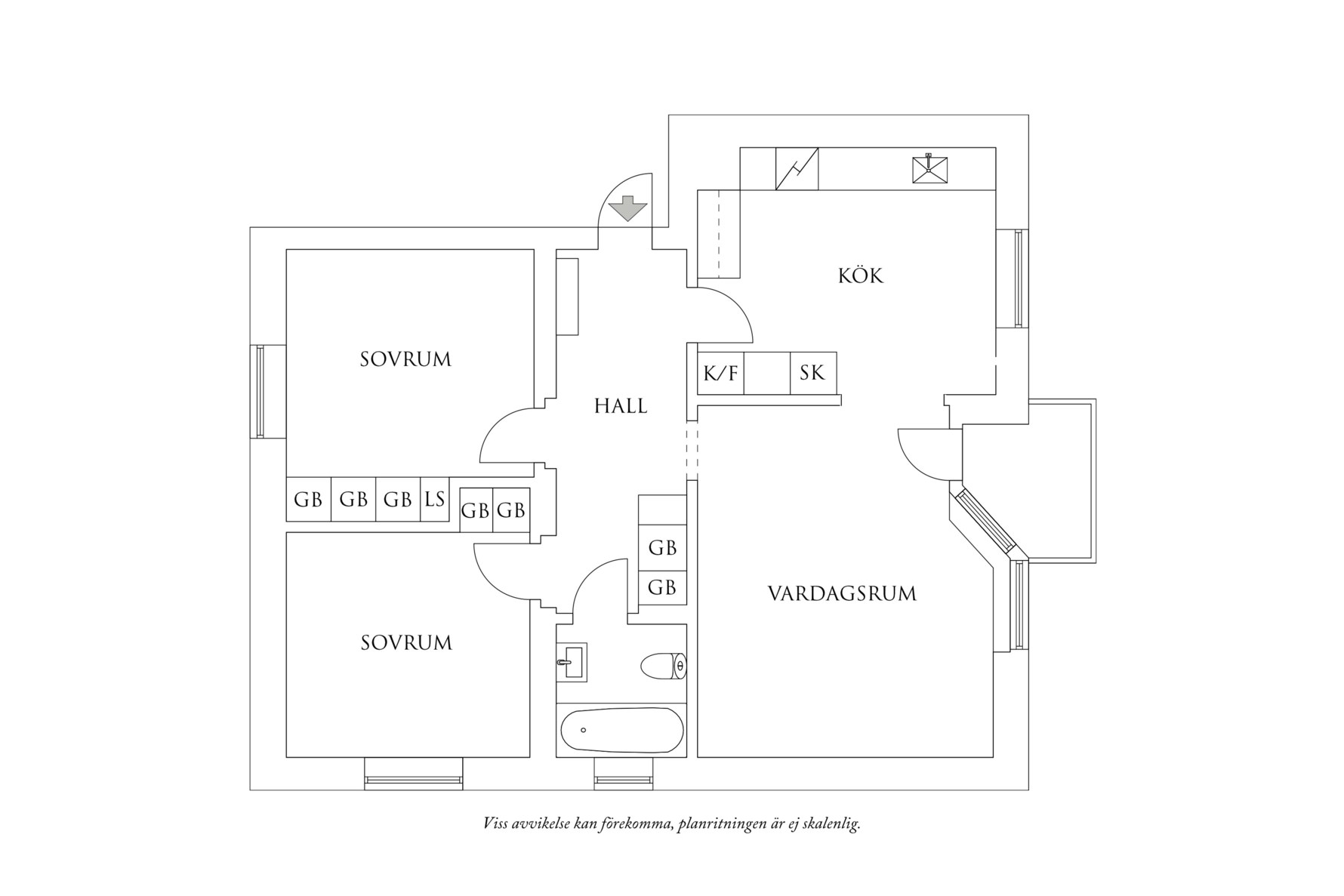 Planritning 1 Raketgatan 1A