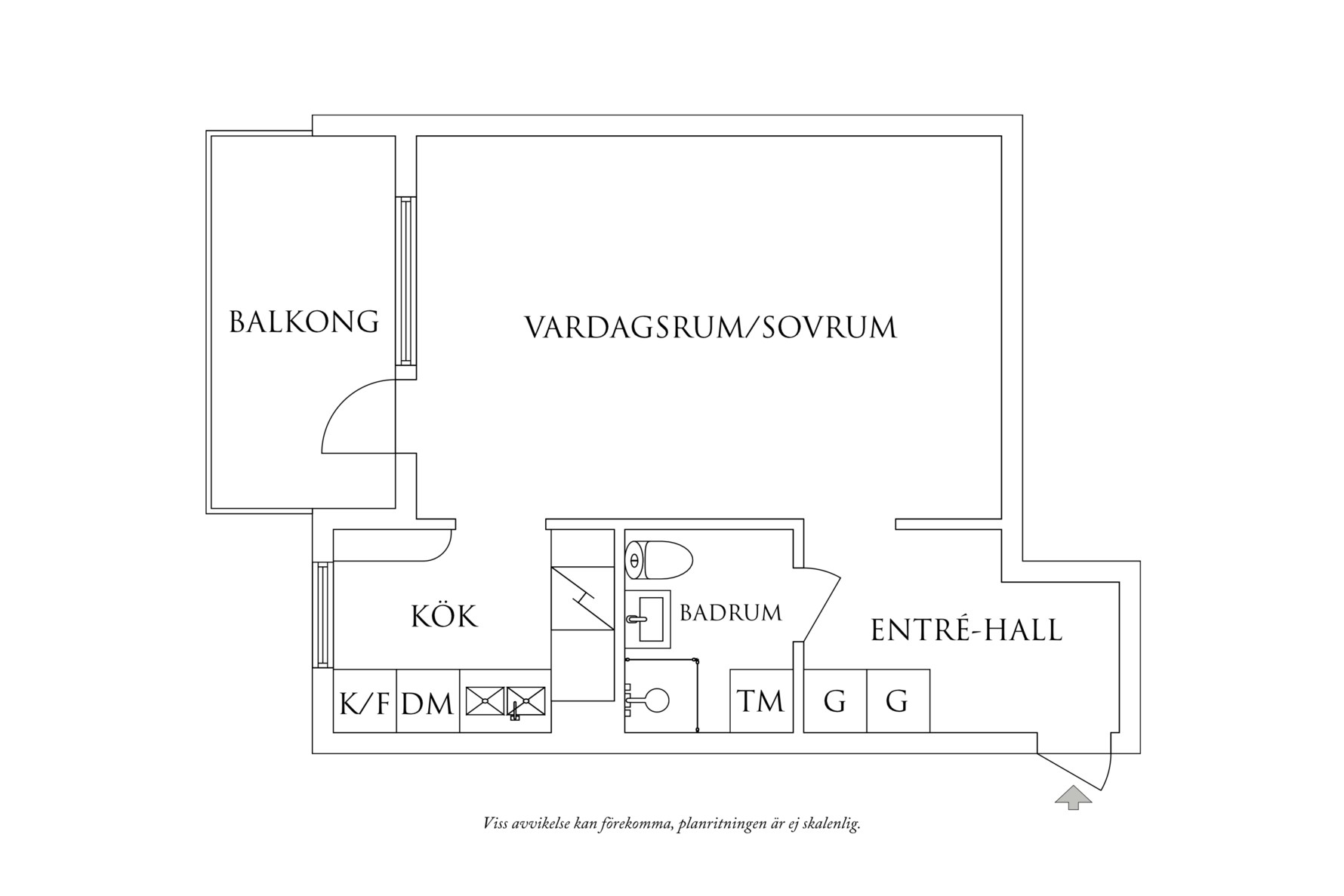 Planritning 1 Blandsädesgatan 2D