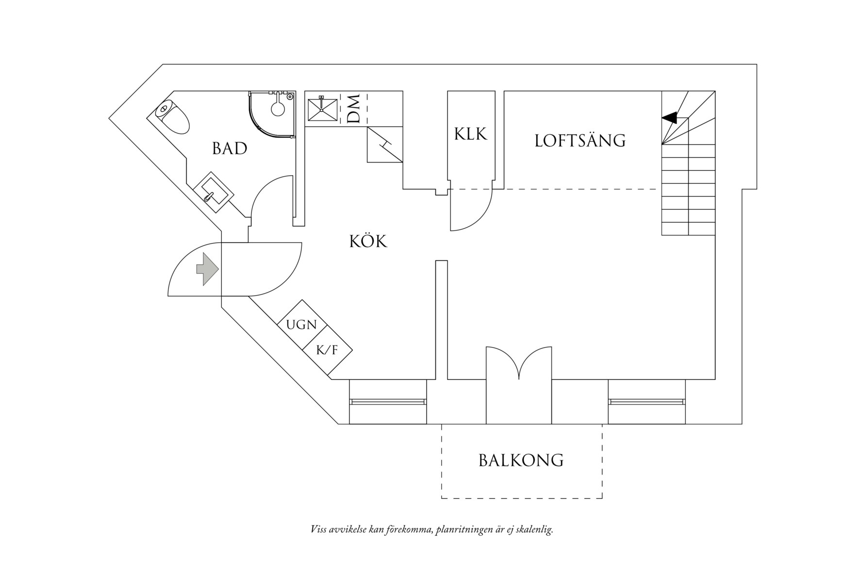 Planritning 1 Södra vägen 6B