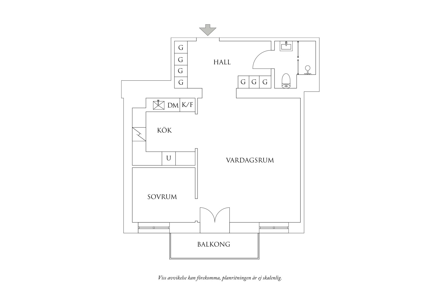 Planritning 1 Kristinehöjdsgatan 7