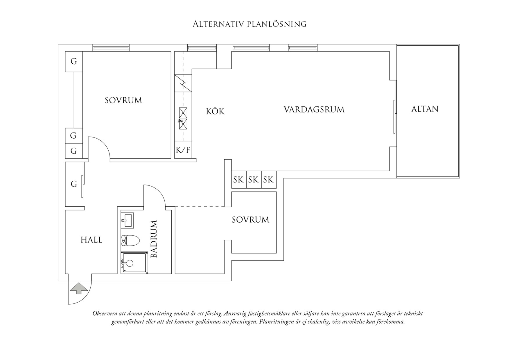 Planritning 2 Klippan 1G