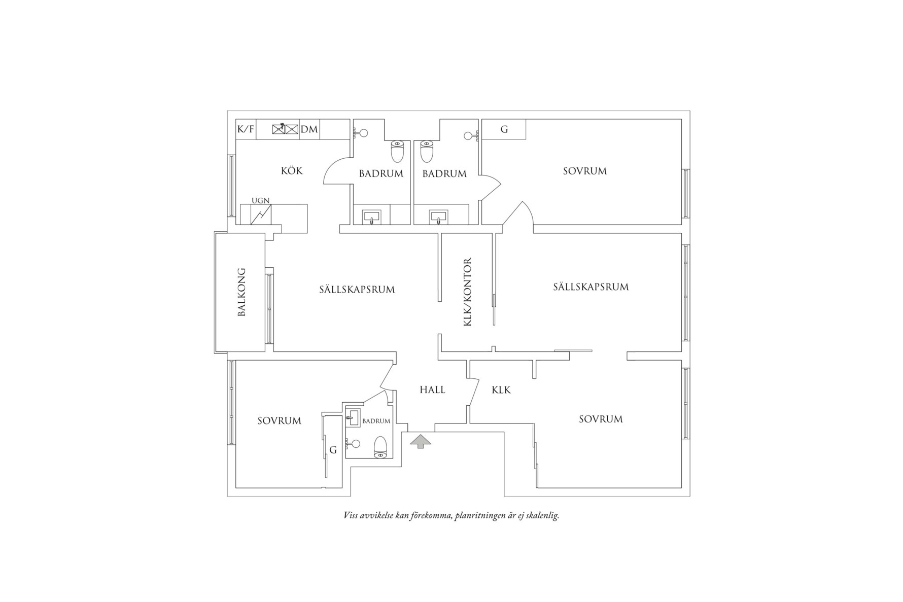 Planritning 1 Norra Liden 15