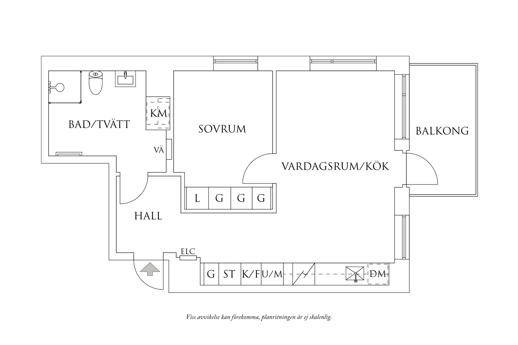 Planritning 1 Bohusgatan 11B