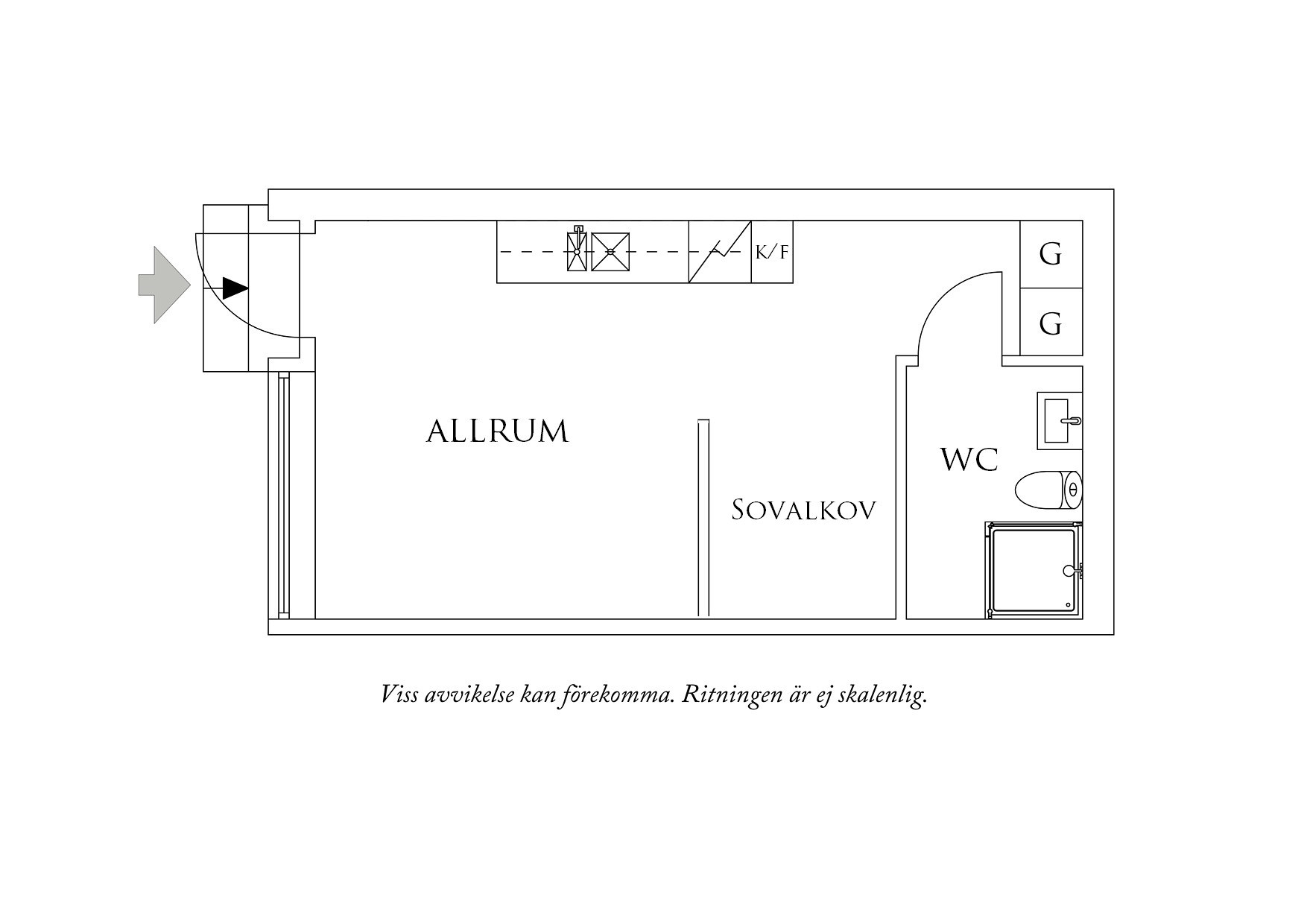 Planritning 1 Masthuggsterrassen 10C