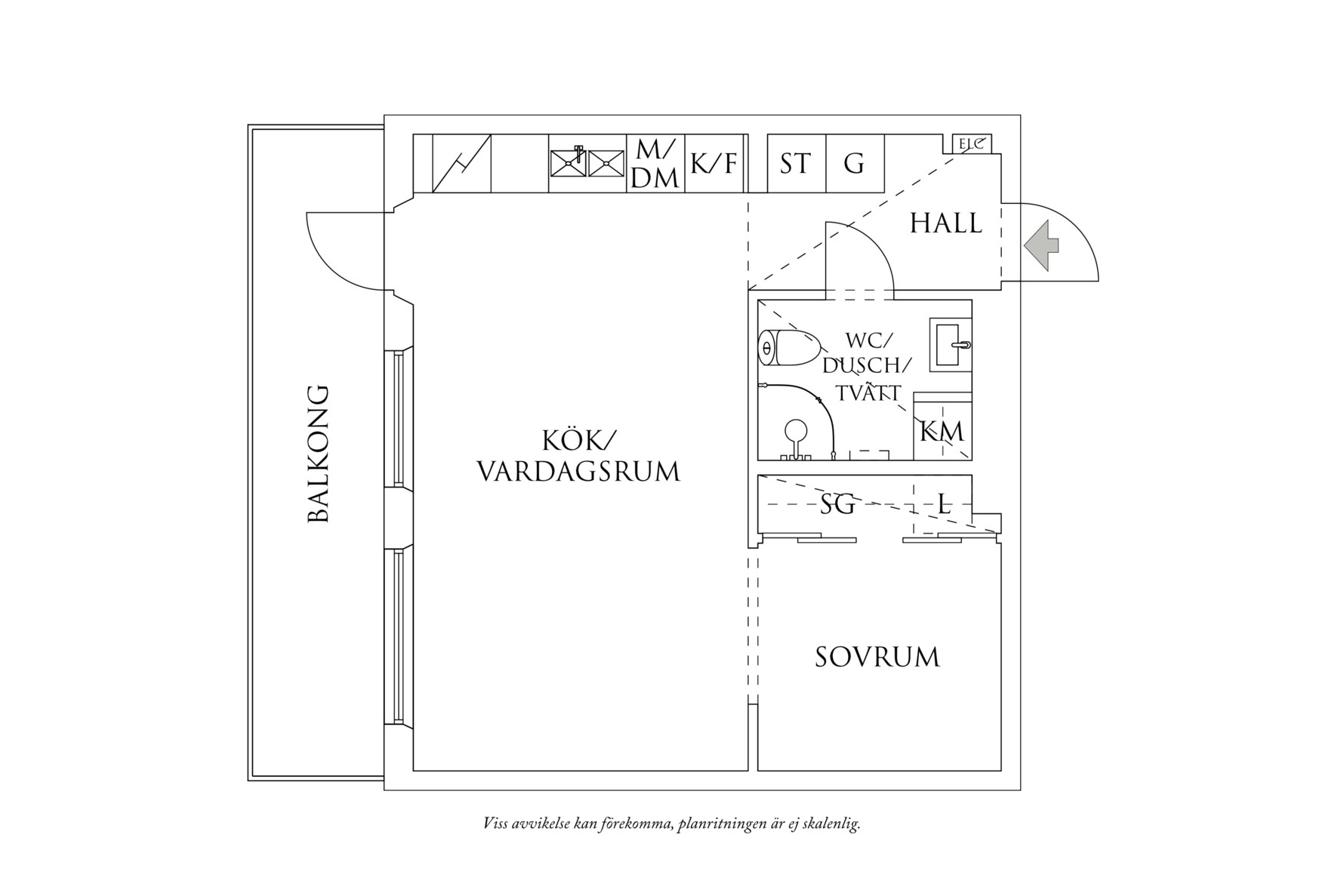 Planritning 1 Hedtångsvägen 23