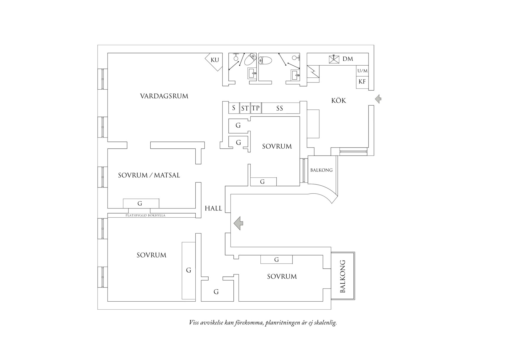 Planritning 1 Aschebergsgatan 5