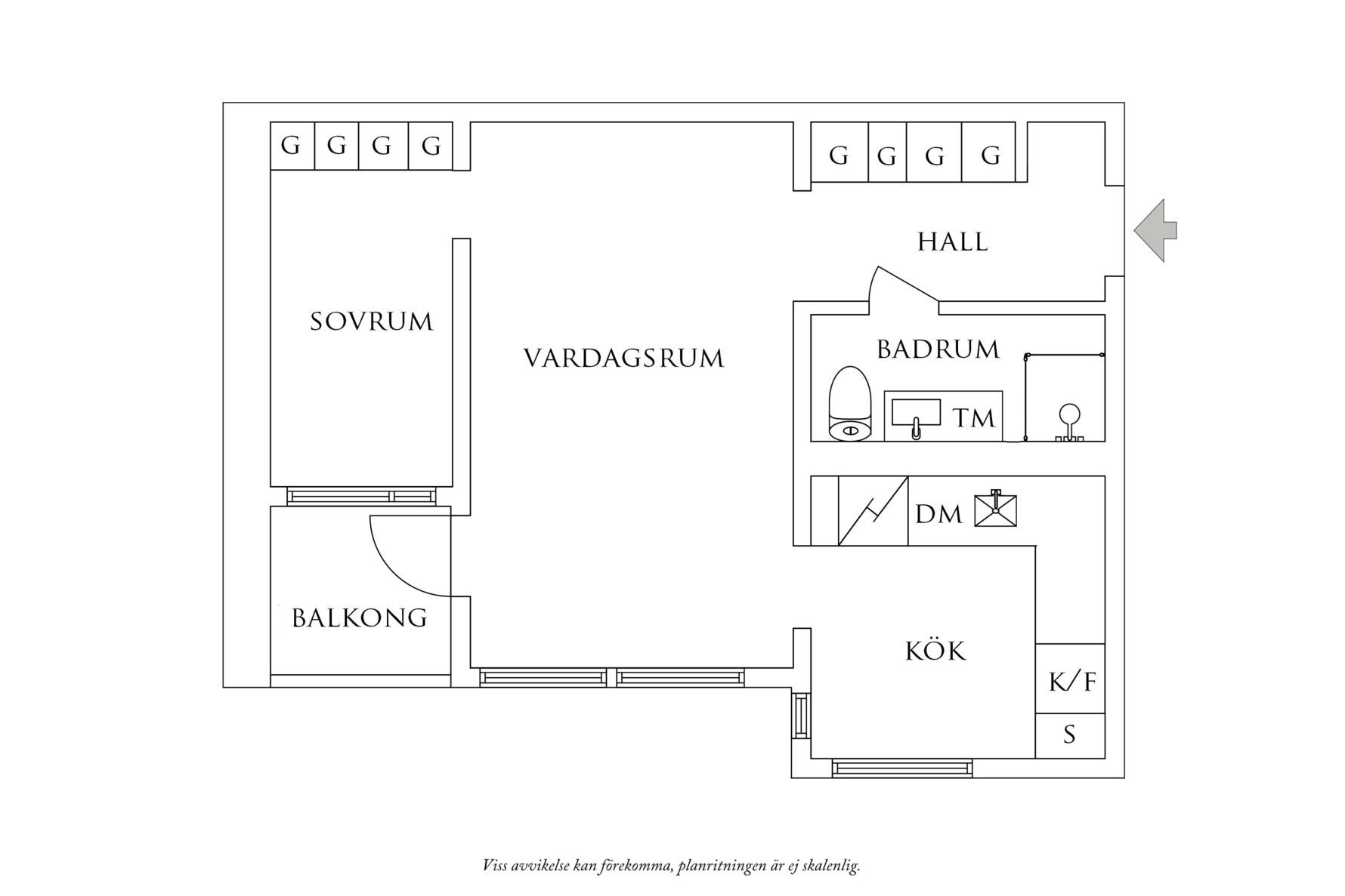 Planritning 1 Föreningsgatan 1A