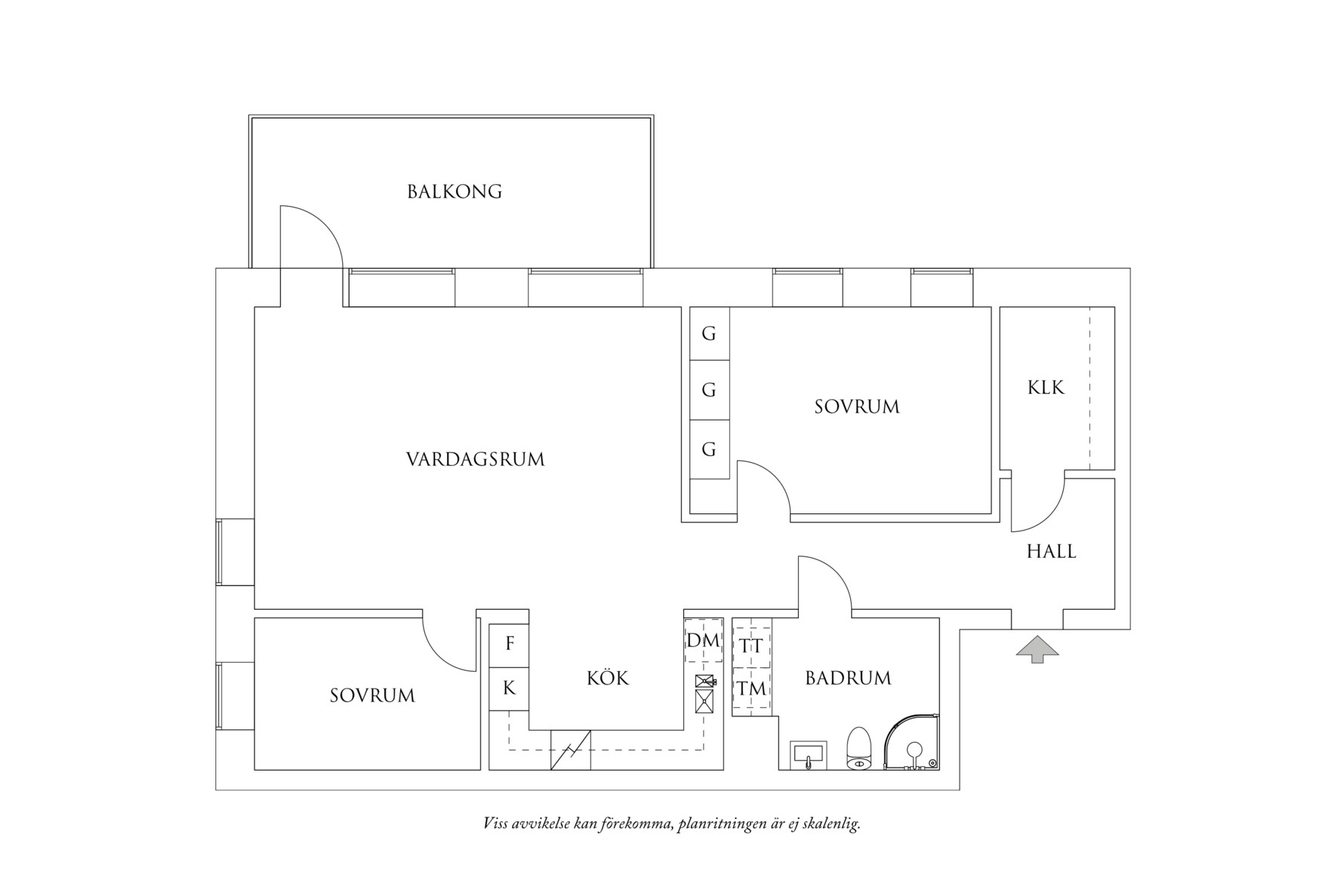Planritning 1 Penselgatan 20