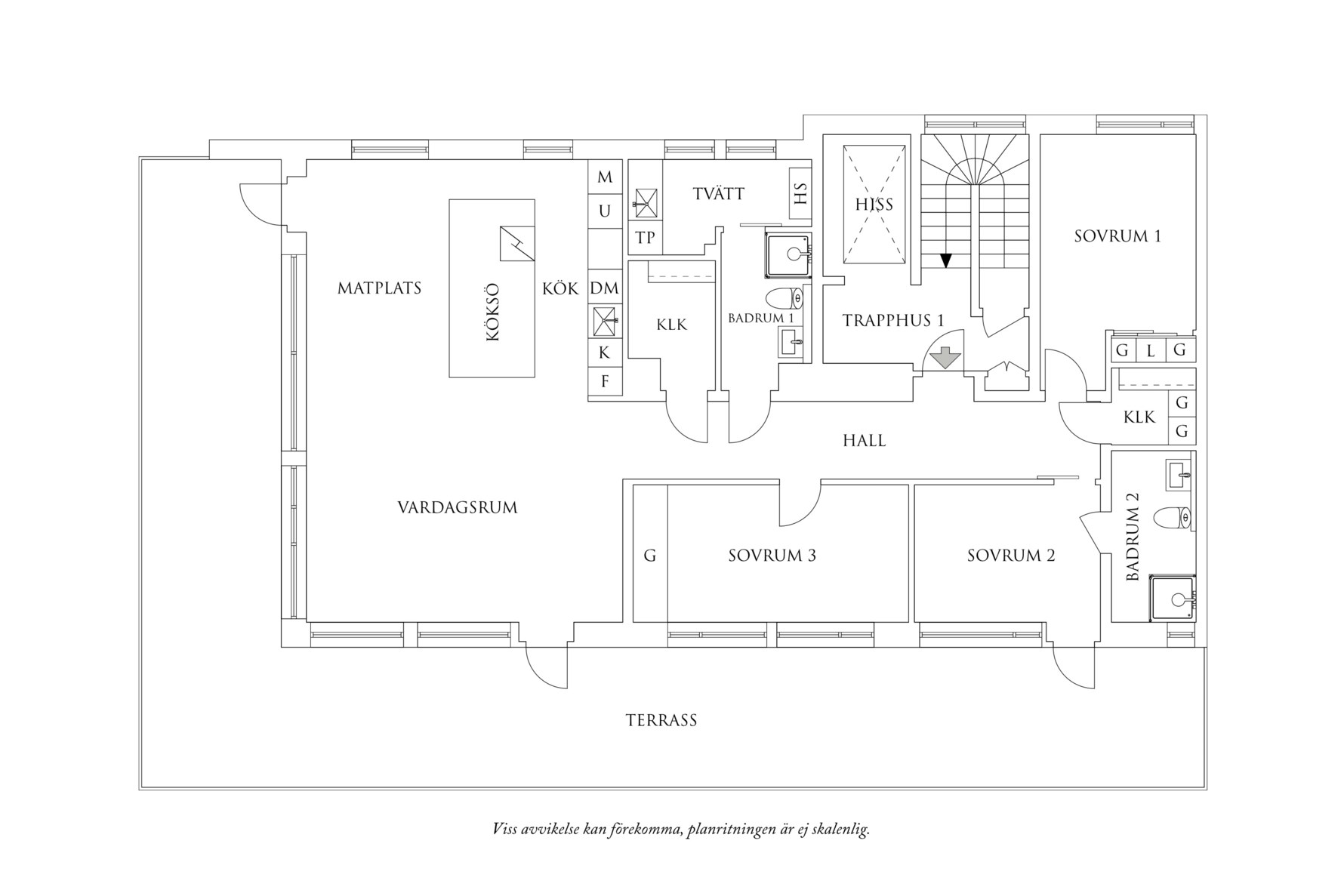 Planritning 1 Vestagatan 1