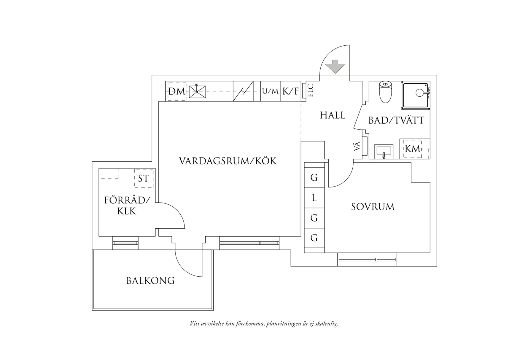 Planritning 1 Bohusgatan 7B