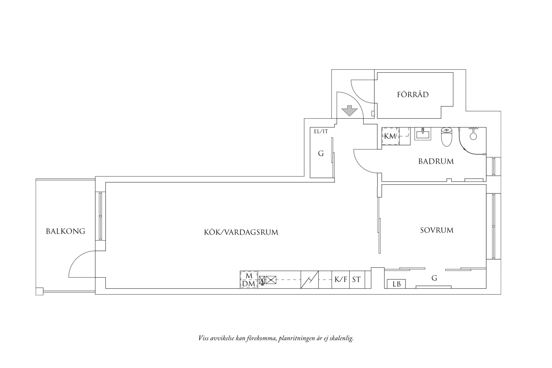Planritning 1 Mölndalsvägen 87D