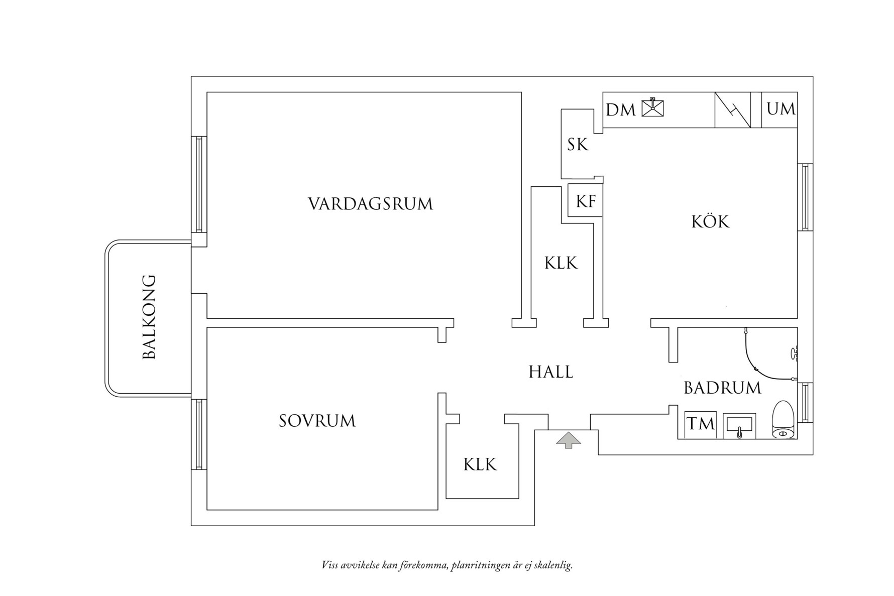 Planritning 1 Framnäsgatan 18A