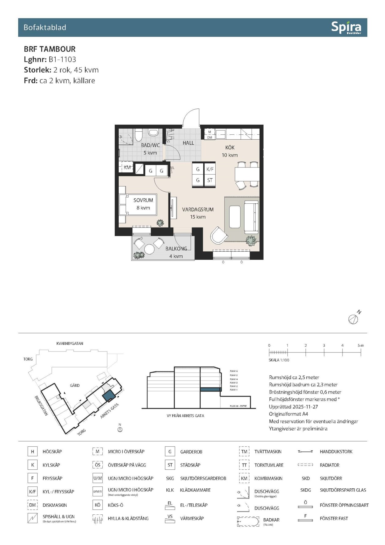 Planritning 1 Arkets gata 20