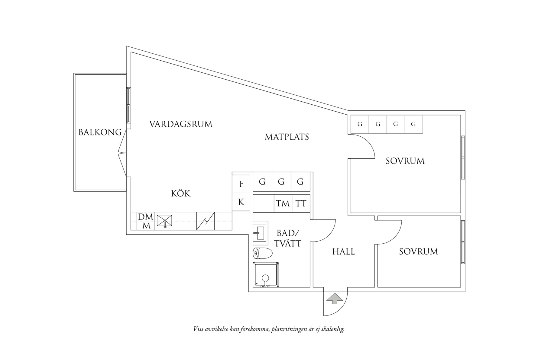 Planritning 1 Önneredsvägen 110