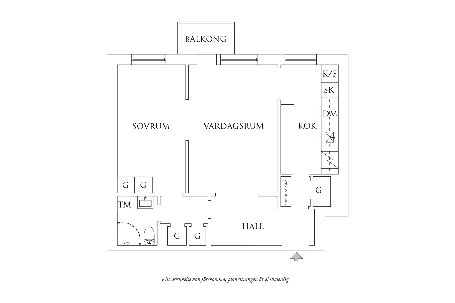 Planritning 1 Eklandagatan 35