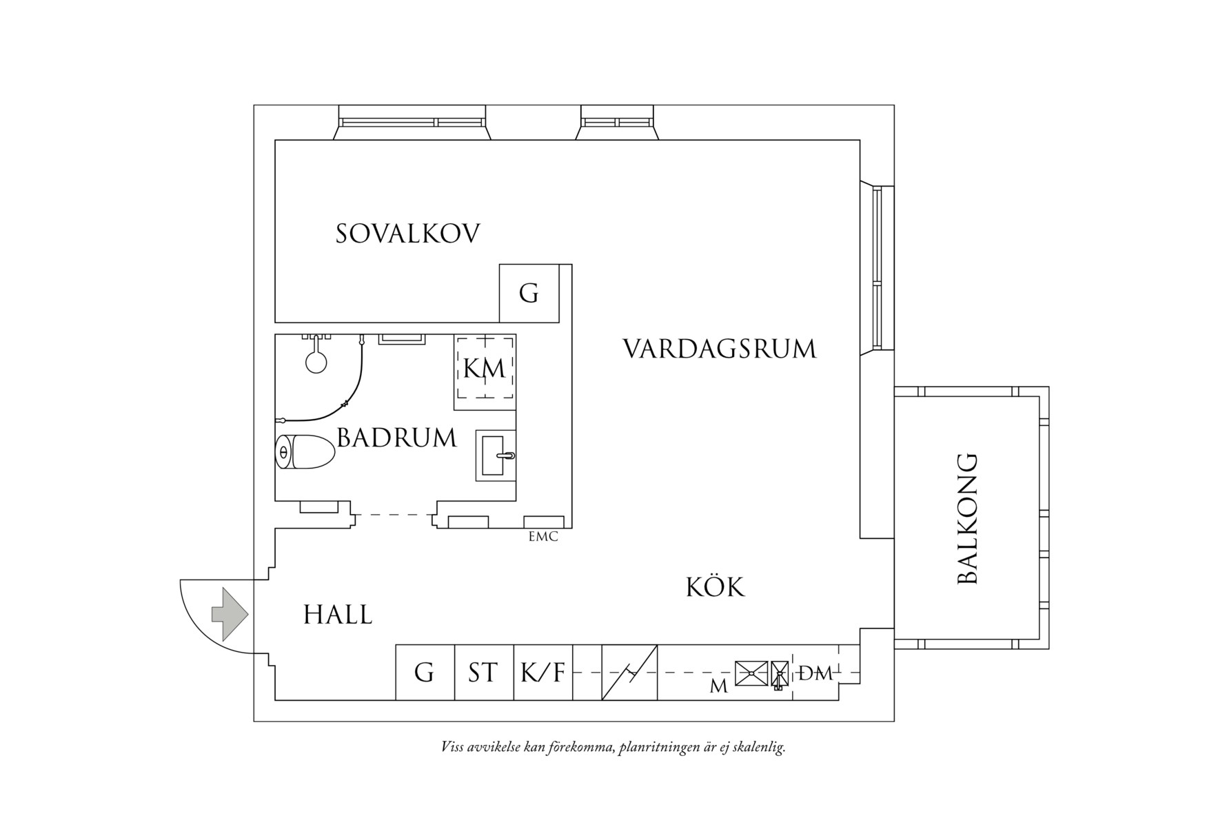 Planritning 1 Grafiska Vägen 4A