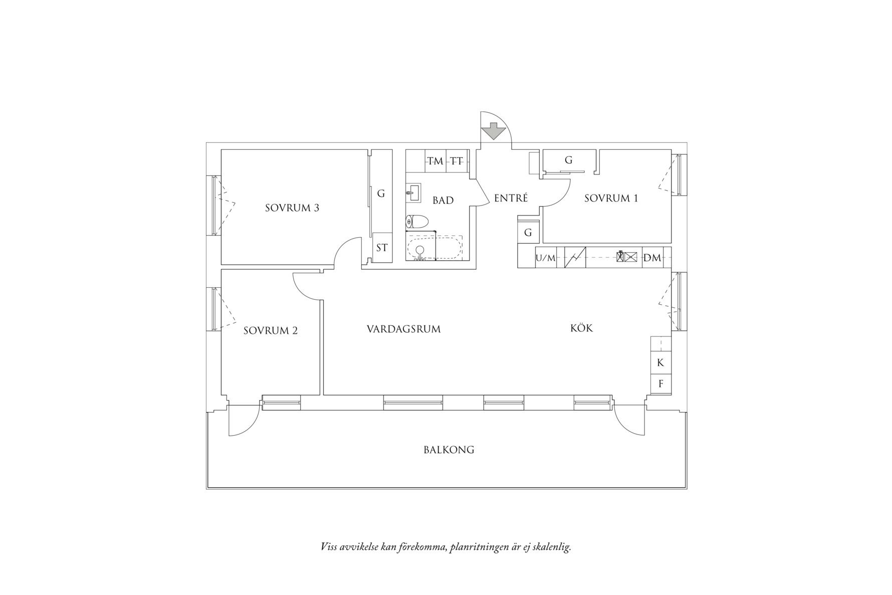 Planritning 1 Hovås allé 28